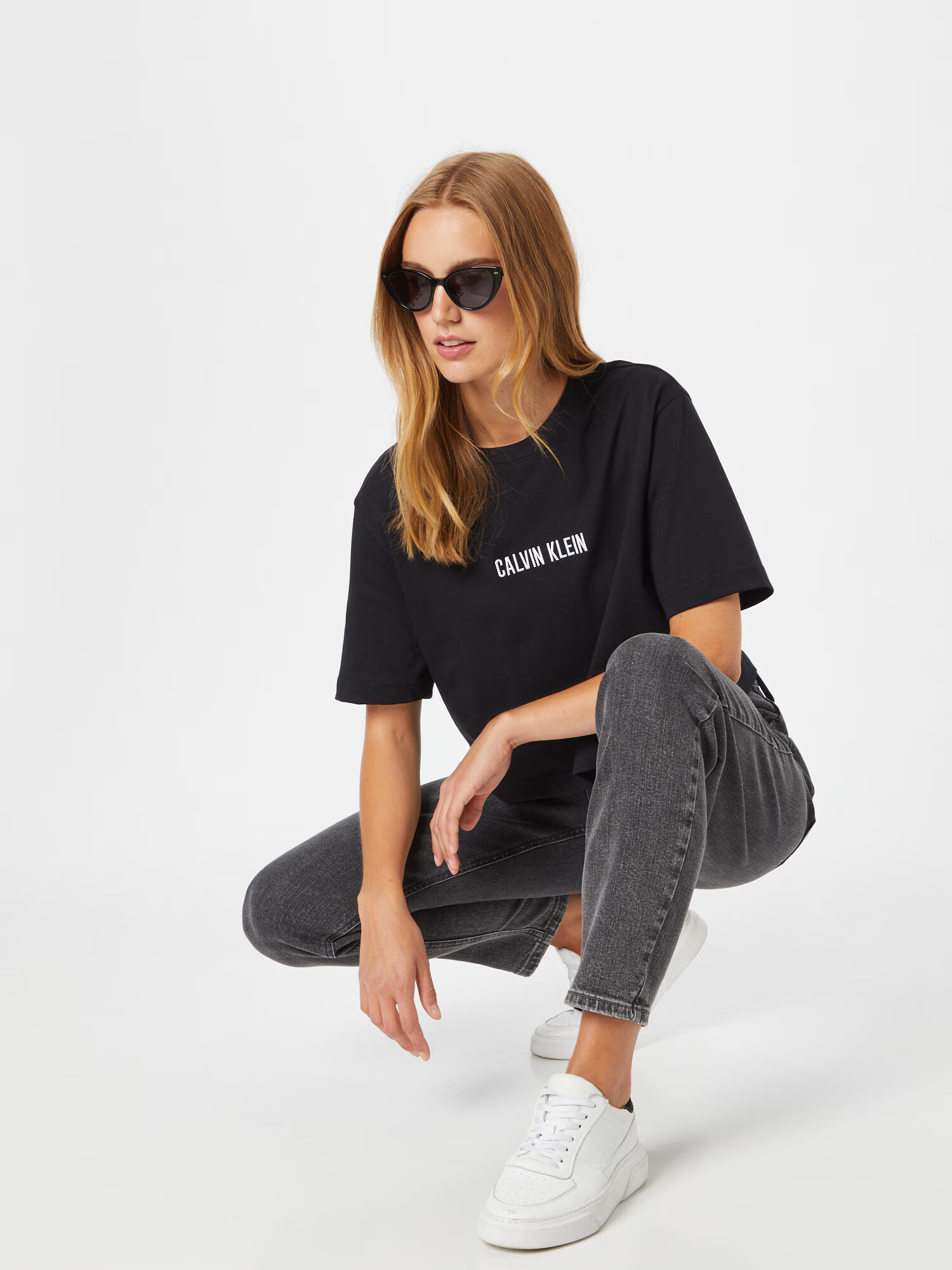 Calvin Klein Sport Tricou funcțional negru / alb - Pled.ro