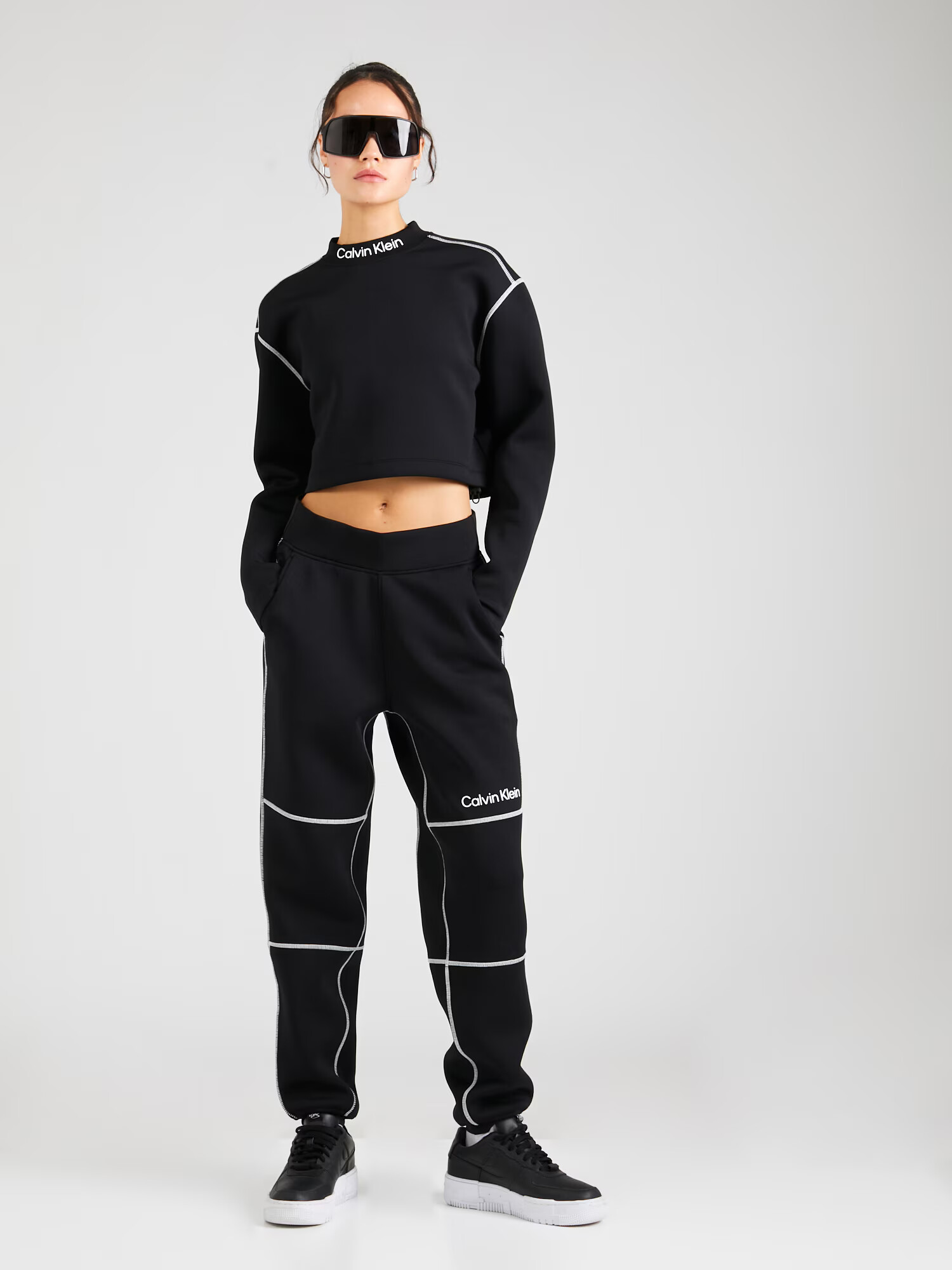 Calvin Klein Sport Tricou funcțional negru / alb - Pled.ro