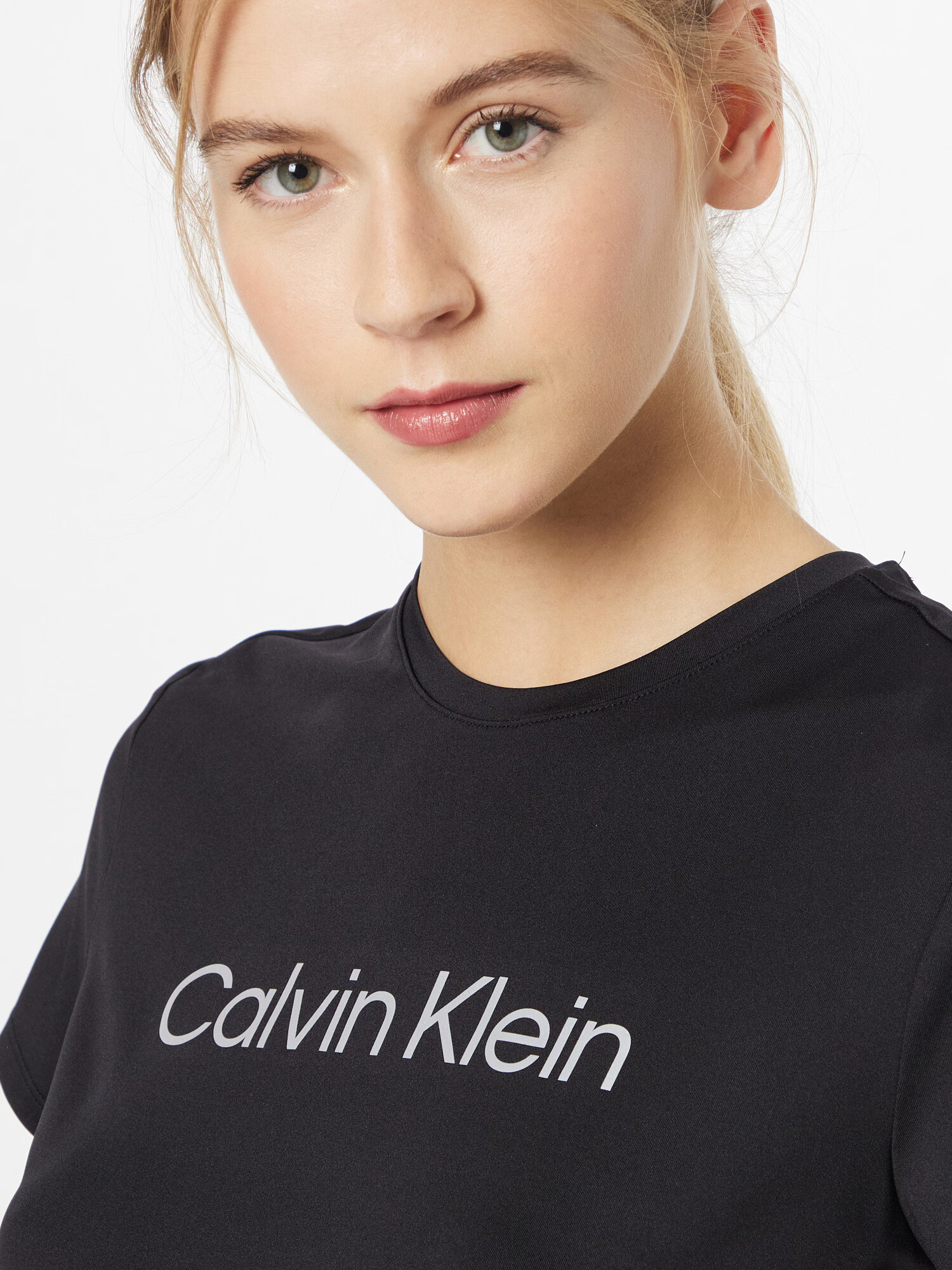 Calvin Klein Sport Tricou funcțional negru / alb - Pled.ro