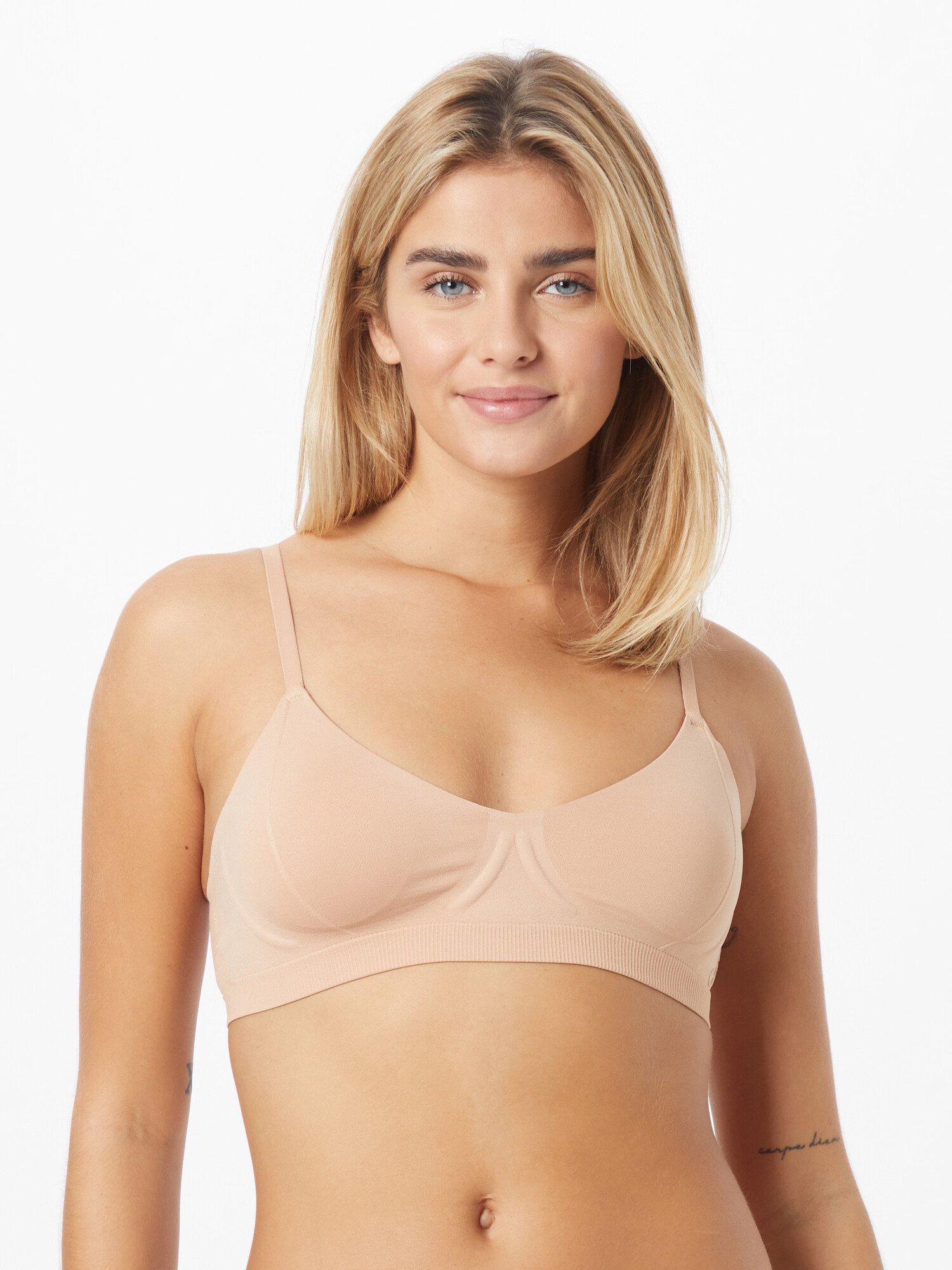 Calvin Klein Underwear Sutien culoarea pielii - Pled.ro