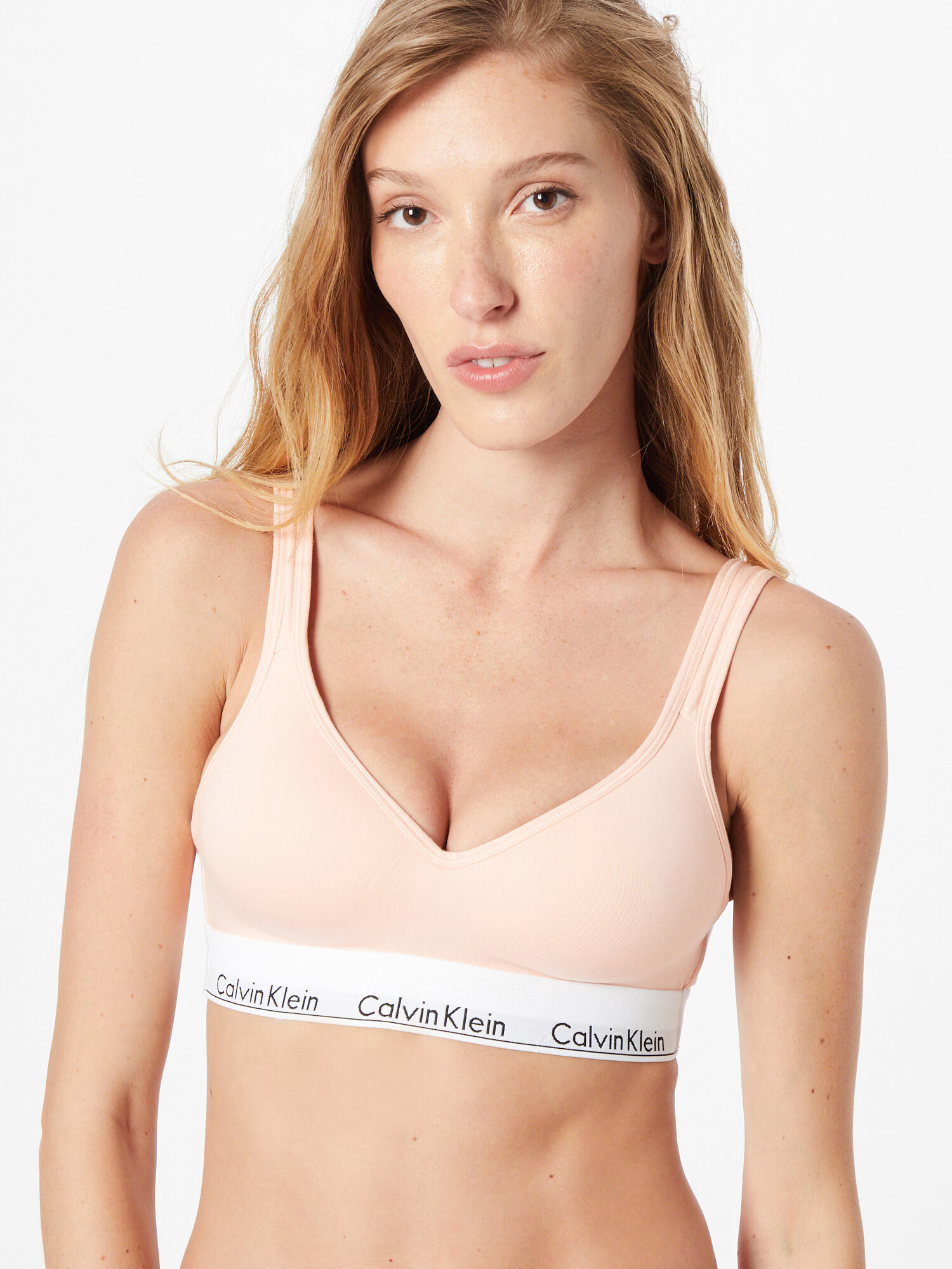 Calvin Klein Underwear Sutien portocaliu deschis / negru / alb - Pled.ro