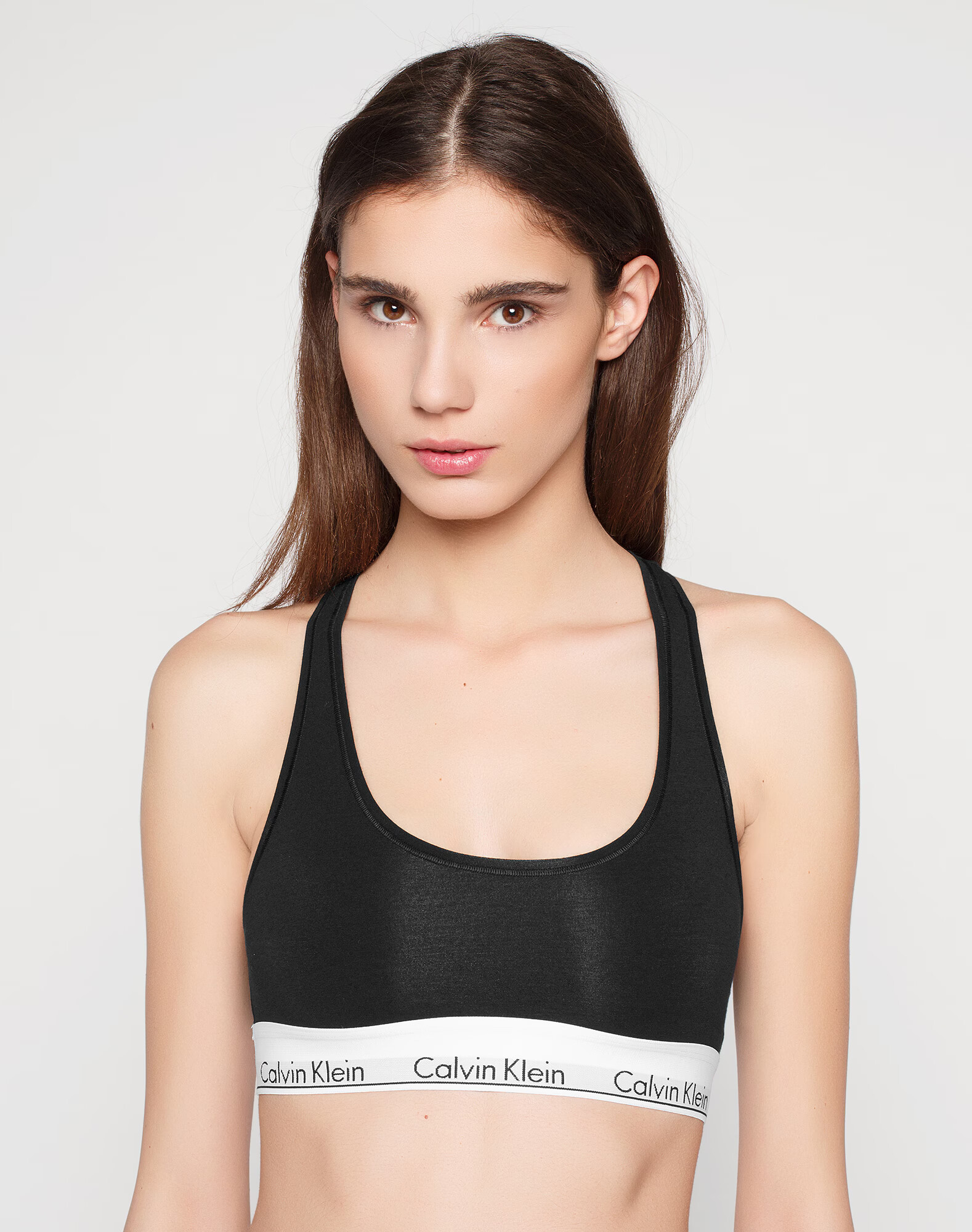 Calvin Klein Underwear Sutien negru / alb - Pled.ro