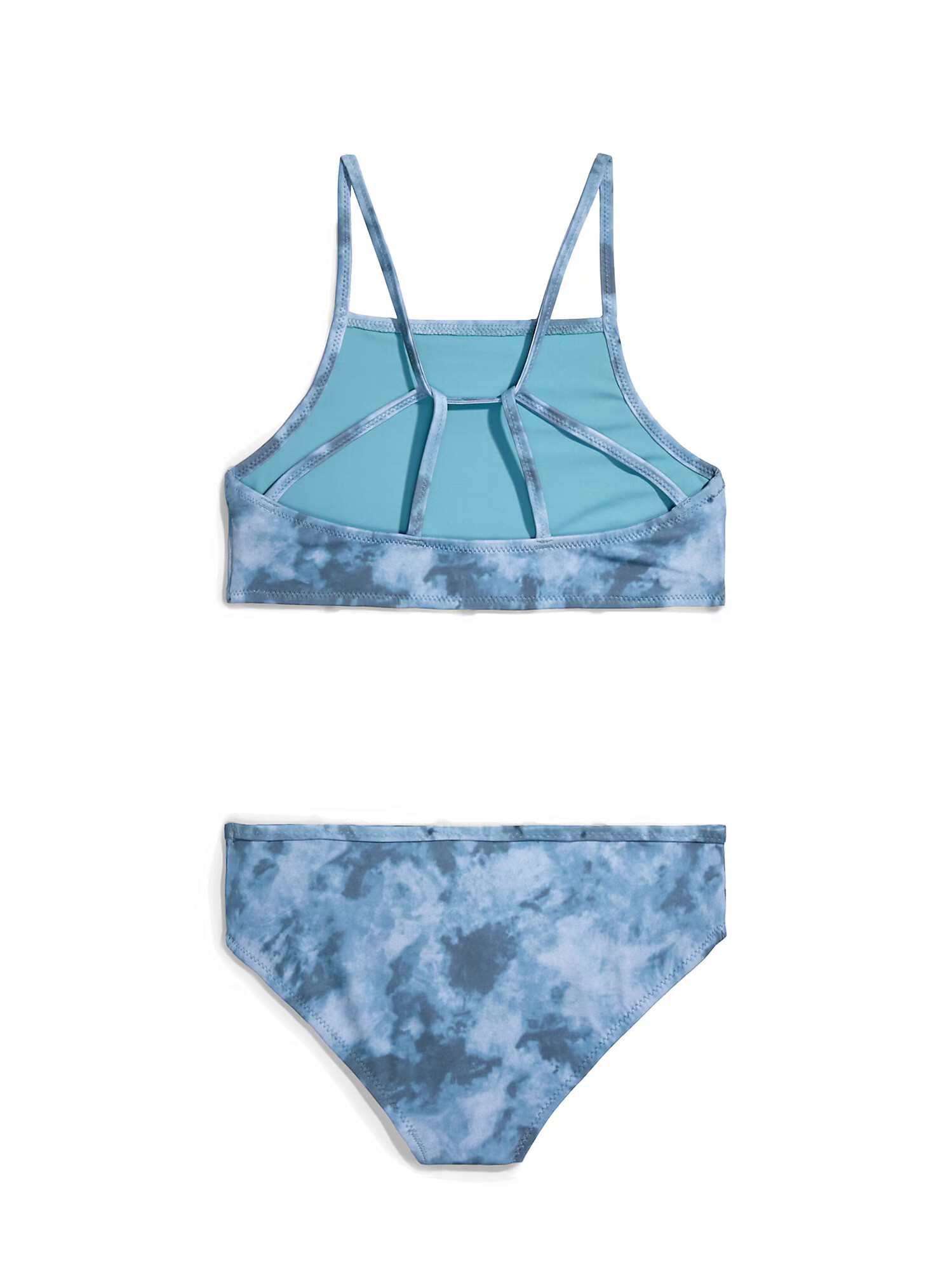 Calvin Klein Swimwear Costum de baie două piese bleumarin / albastru fumuriu / opal - Pled.ro