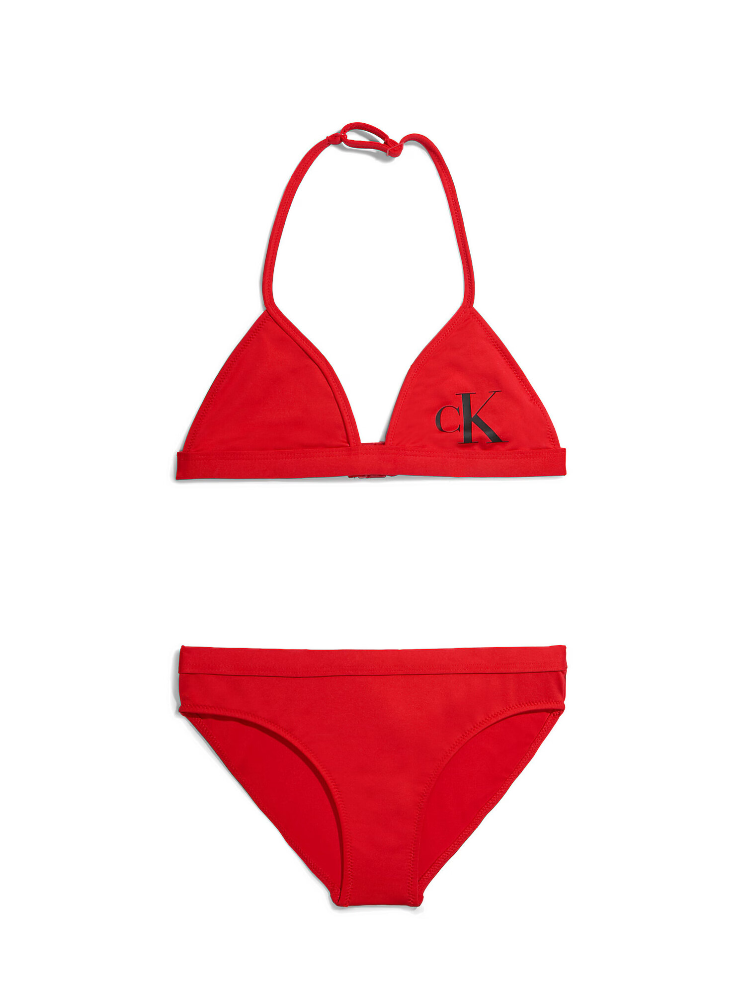 Calvin Klein Swimwear Costum de baie două piese roșu / negru - Pled.ro