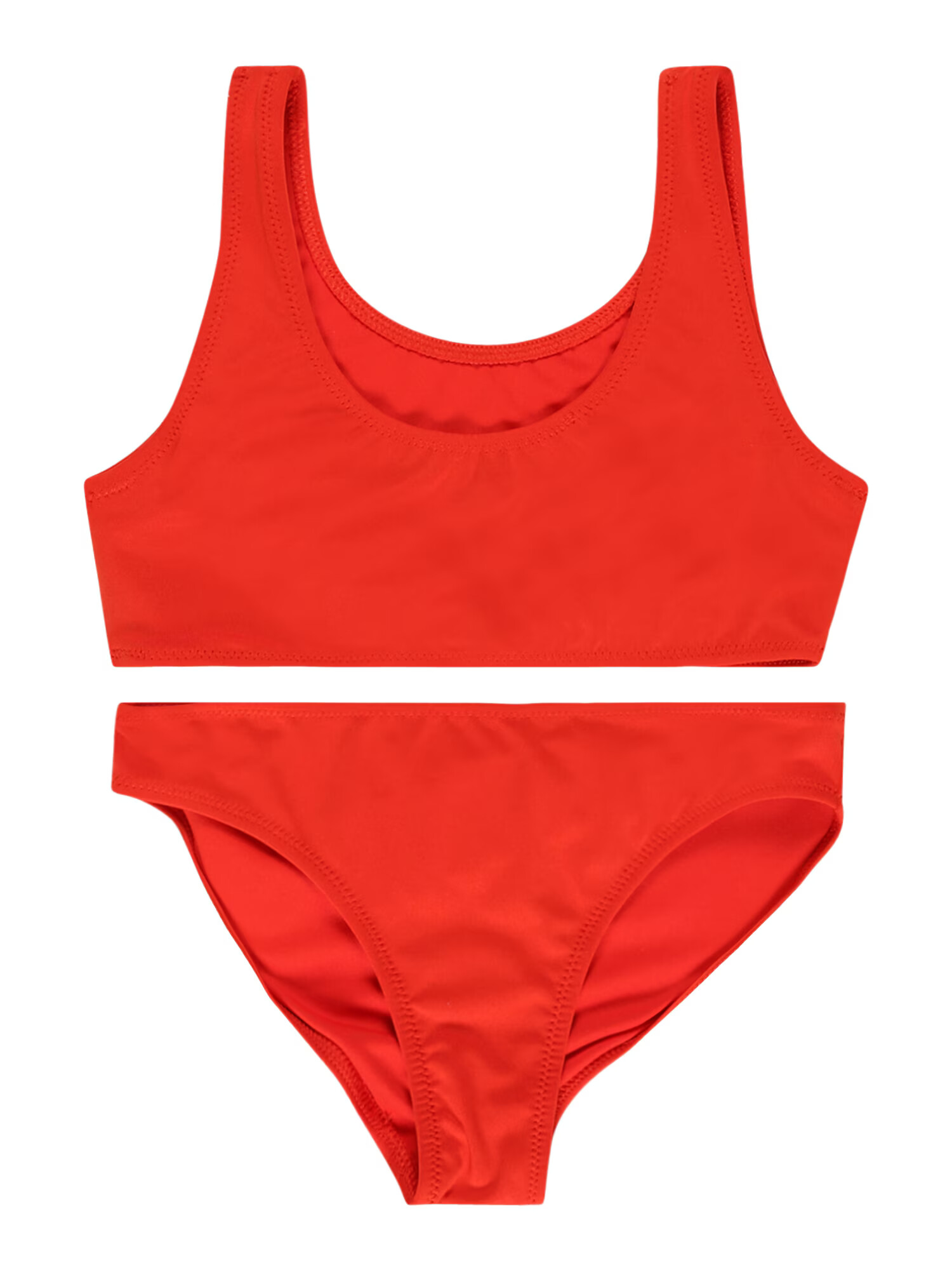 Calvin Klein Swimwear Costum de baie două piese roșu / negru - Pled.ro