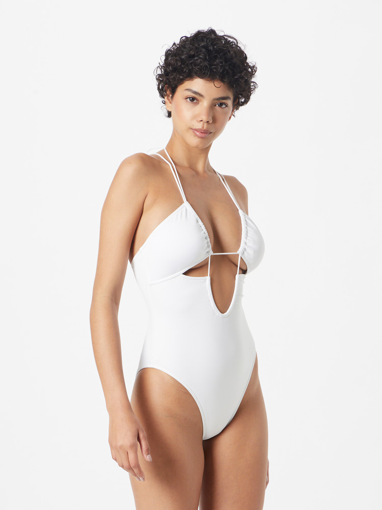 Calvin Klein Swimwear Costum de baie întreg alb - Pled.ro