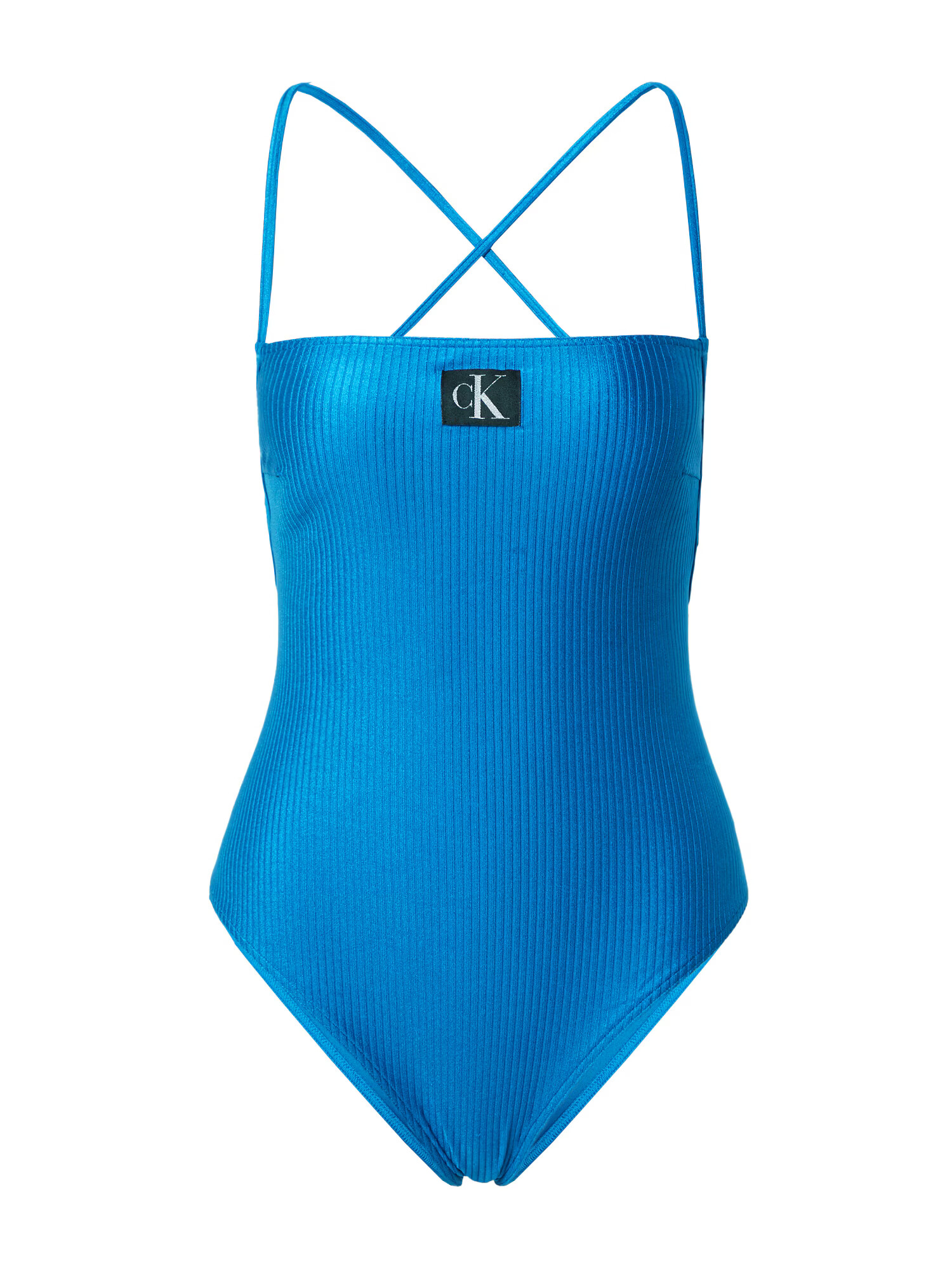 Calvin Klein Swimwear Costum de baie întreg azuriu / negru / alb - Pled.ro