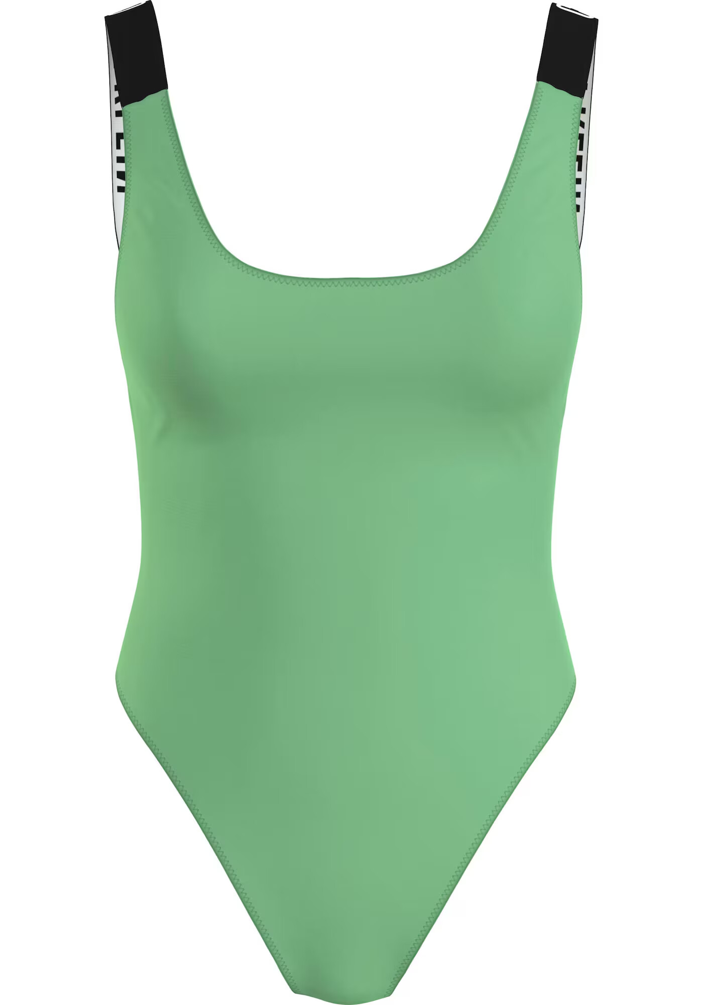 Calvin Klein Swimwear Costum de baie întreg verde deschis / negru / alb - Pled.ro