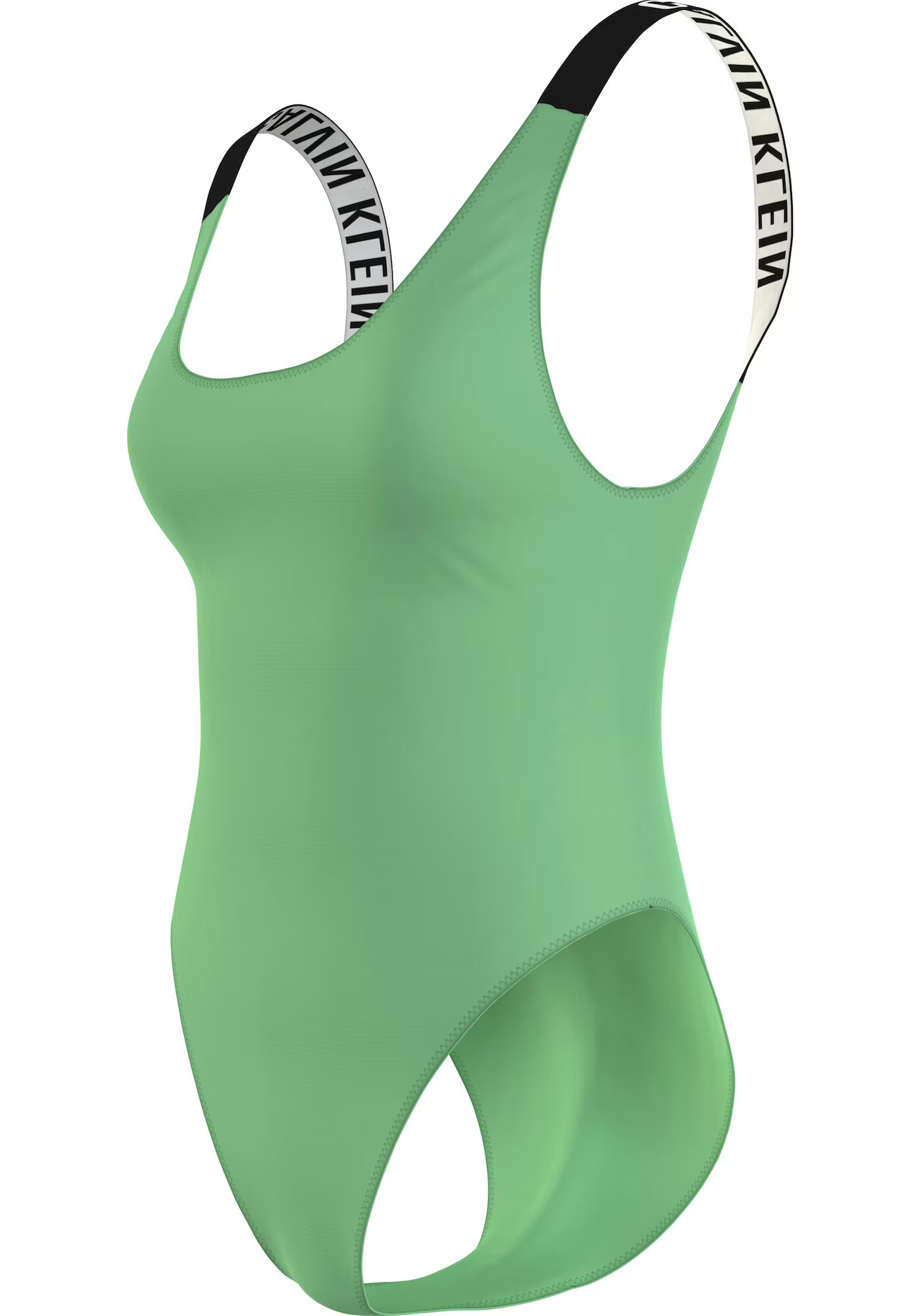 Calvin Klein Swimwear Costum de baie întreg verde deschis / negru / alb - Pled.ro