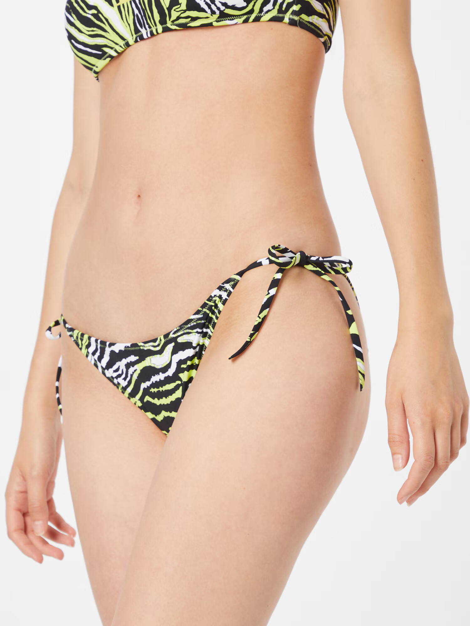 Calvin Klein Swimwear Slip costum de baie galben / verde deschis / negru / alb - Pled.ro