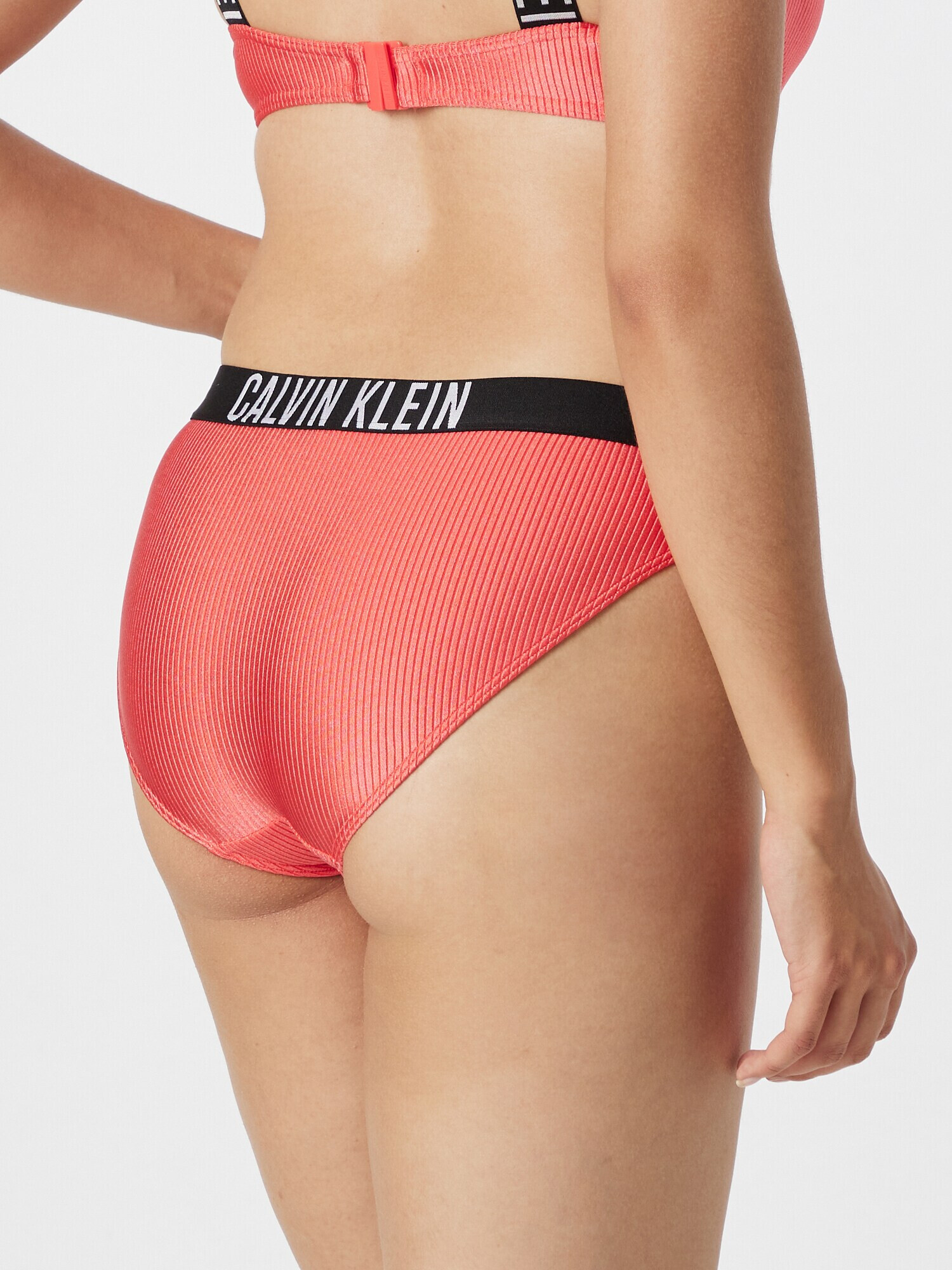 Calvin Klein Swimwear Slip costum de baie 'Intense Power' corai / negru / alb - Pled.ro