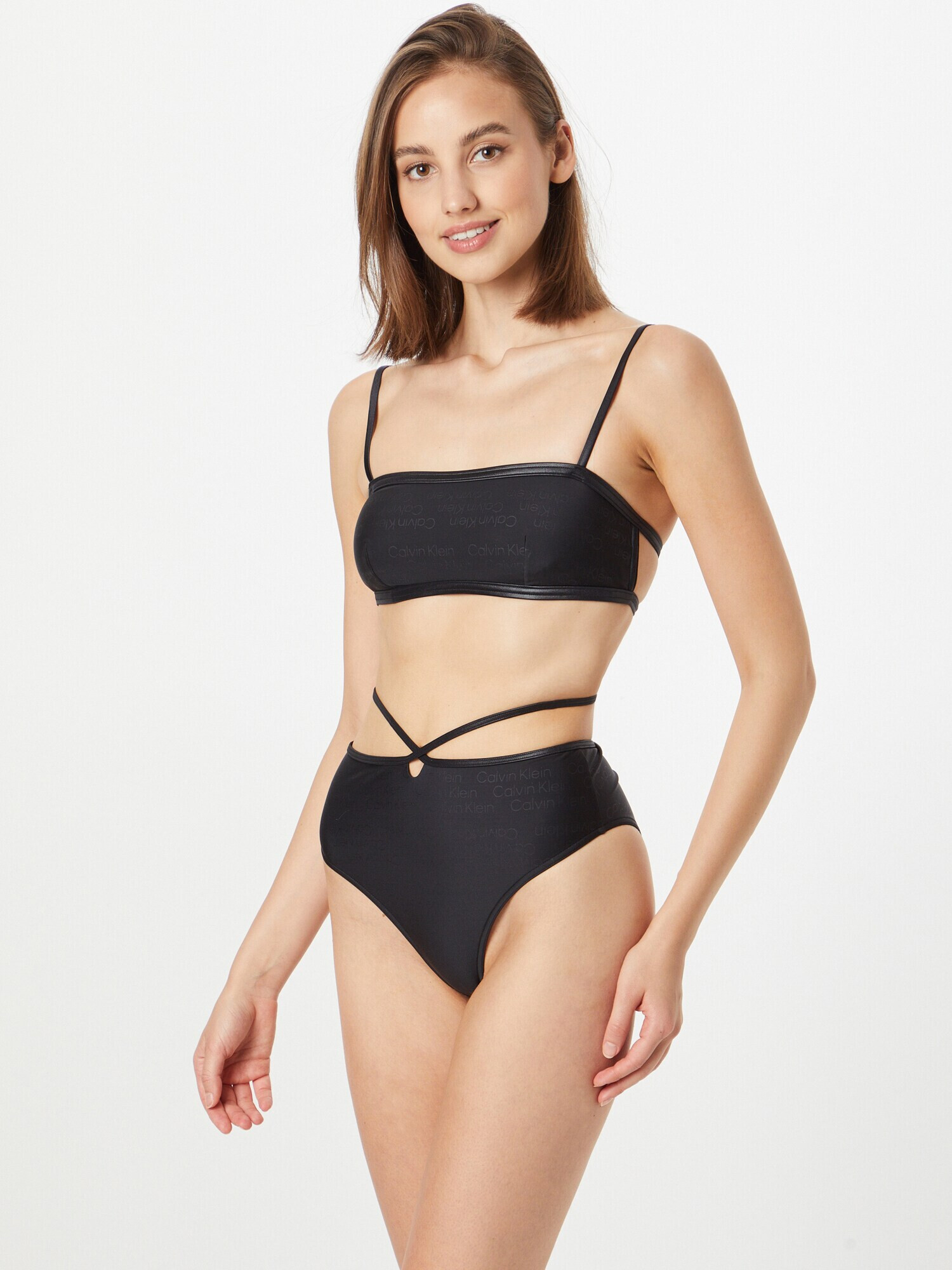 Calvin Klein Swimwear Slip costum de baie negru - Pled.ro