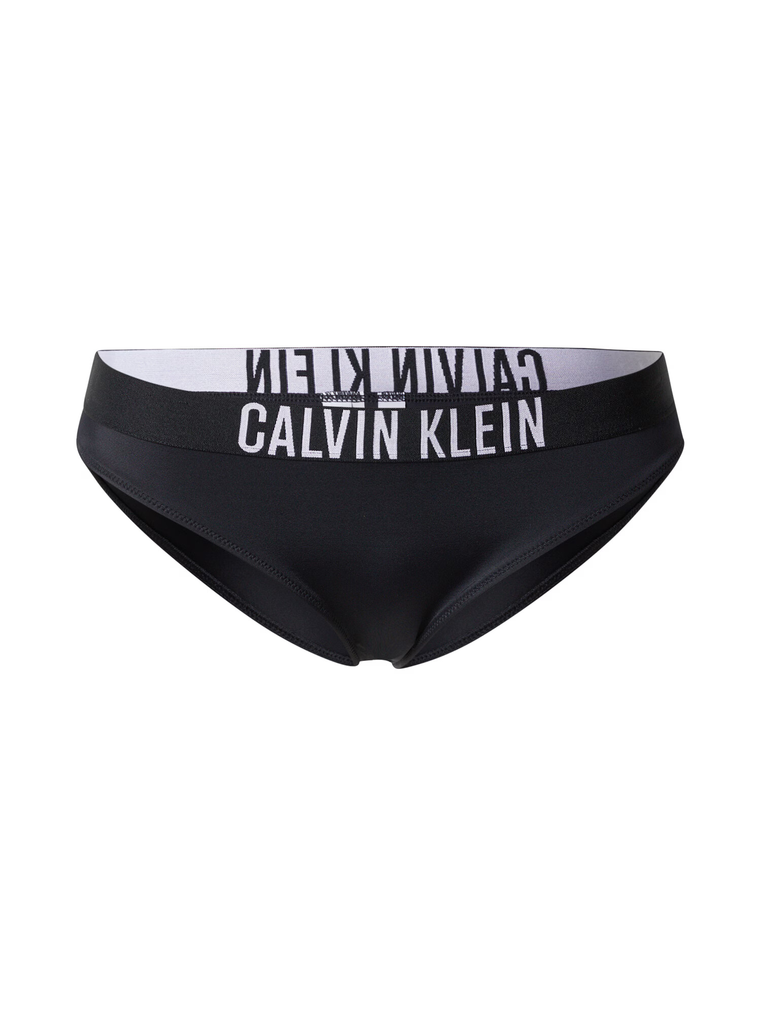 Calvin Klein Swimwear Slip costum de baie negru / alb - Pled.ro