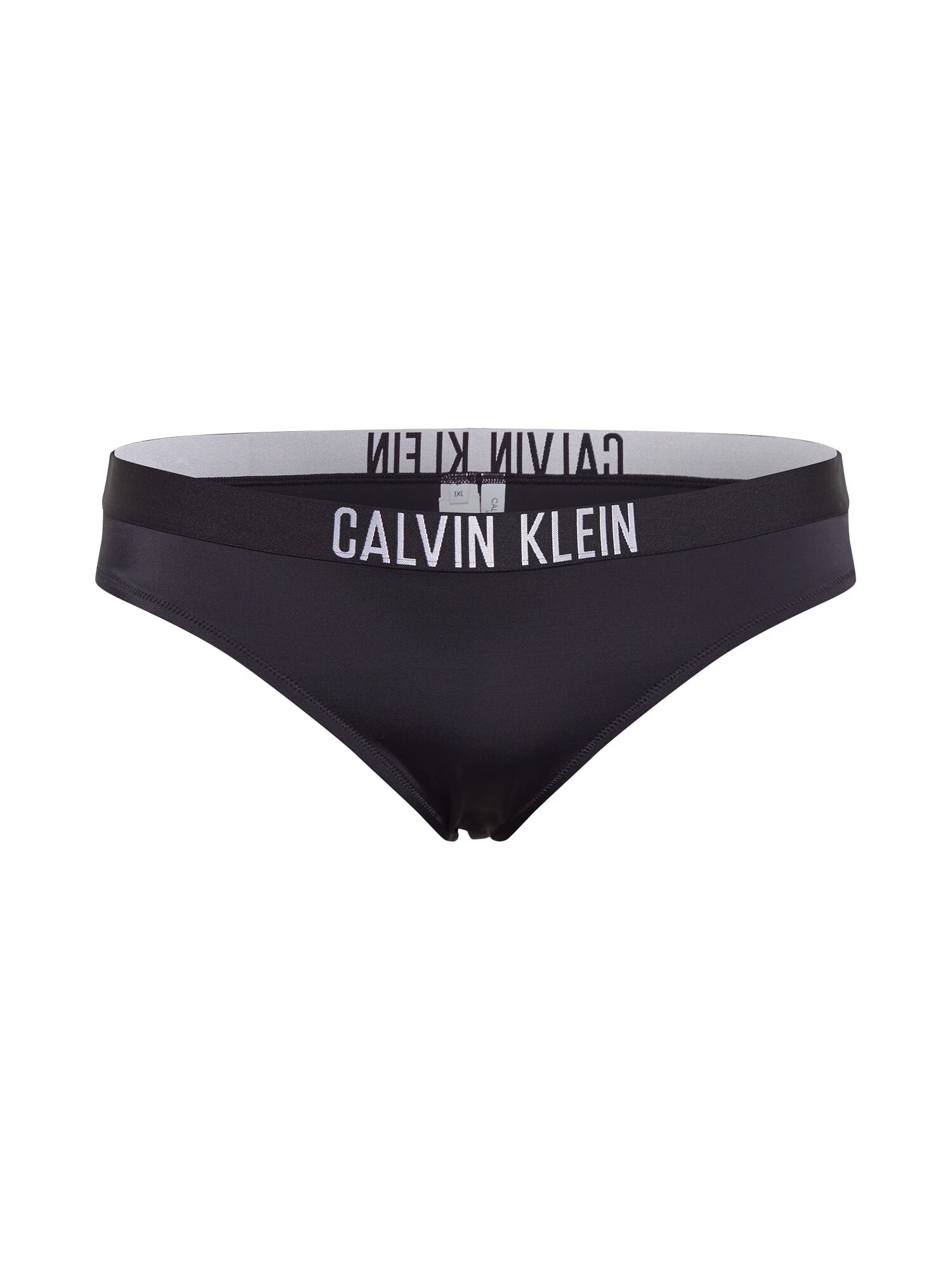 Calvin Klein Swimwear Slip costum de baie negru / alb - Pled.ro