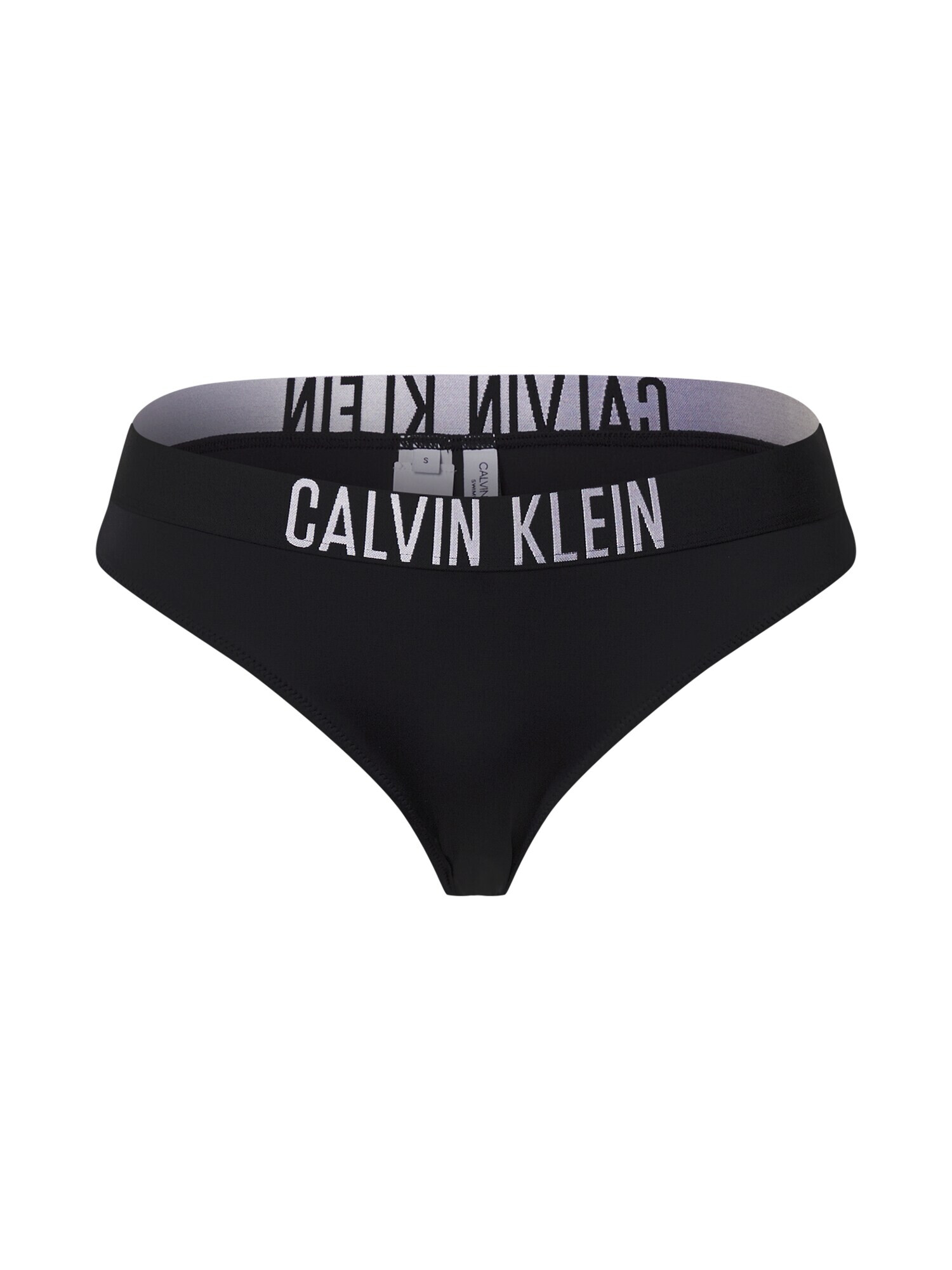 Calvin Klein Swimwear Slip costum de baie negru / alb - Pled.ro