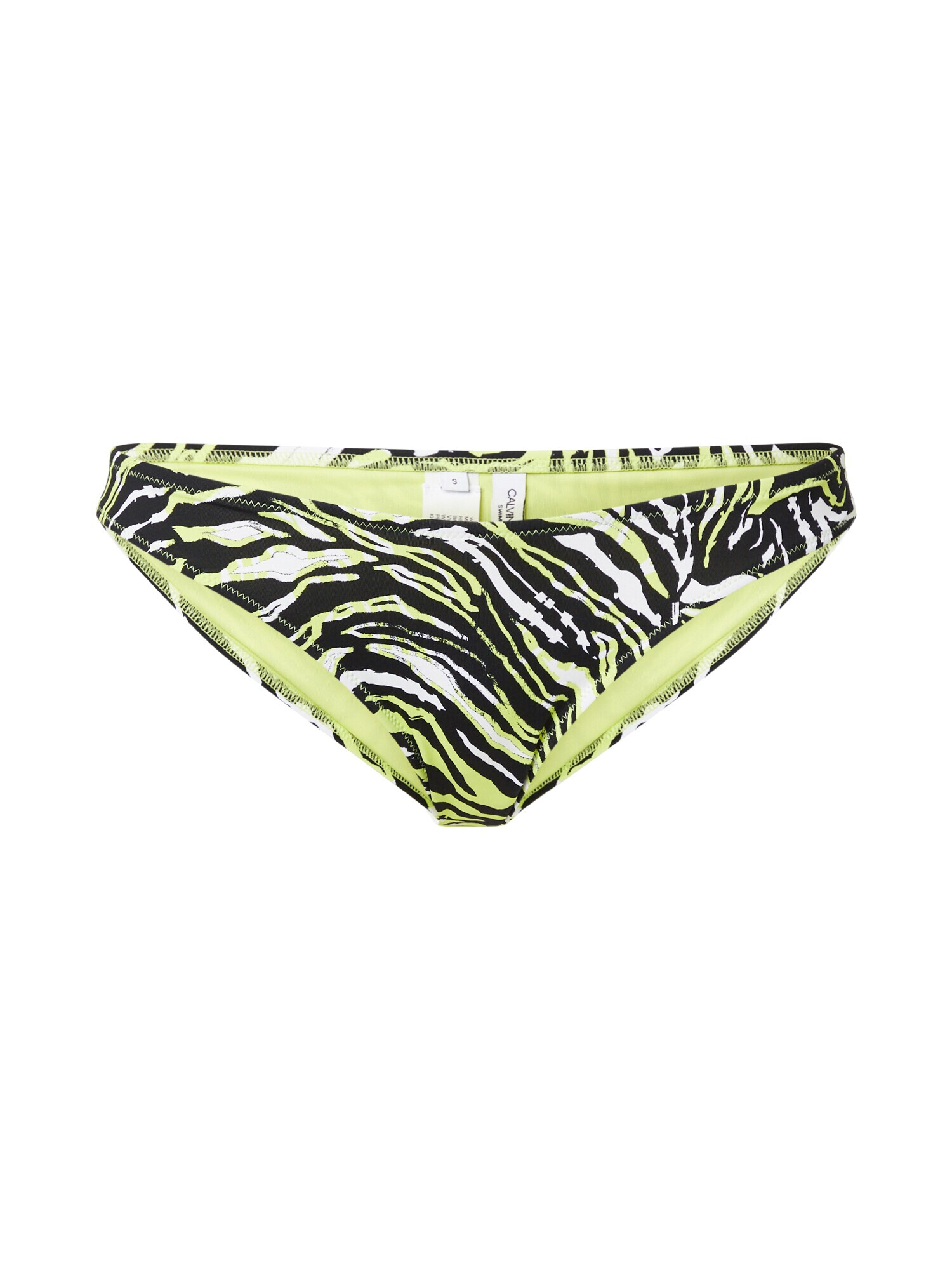 Calvin Klein Swimwear Slip costum de baie verde neon / negru / alb - Pled.ro