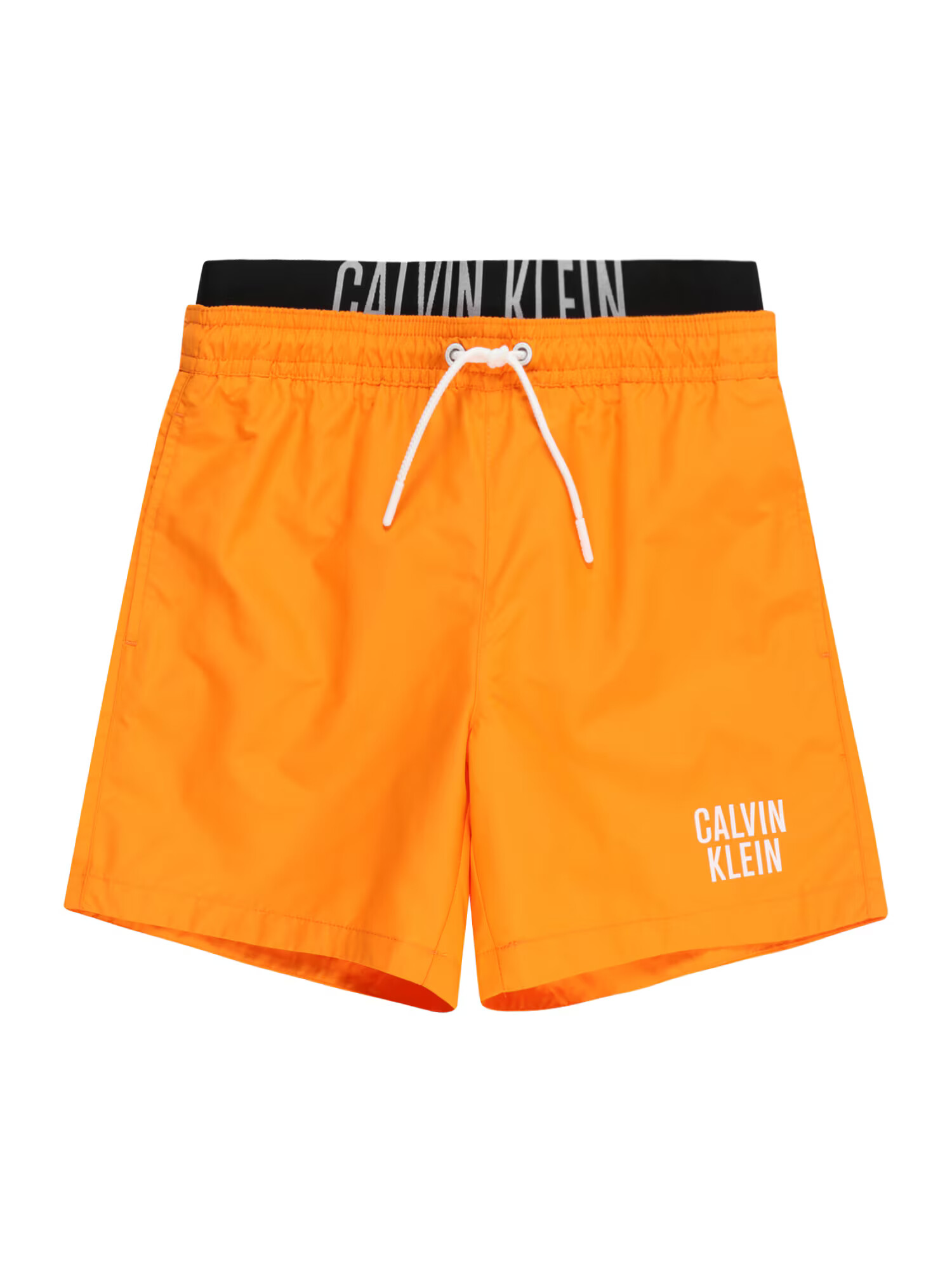 Calvin Klein Swimwear Șorturi de baie 'Intense Power' portocaliu / negru / alb - Pled.ro