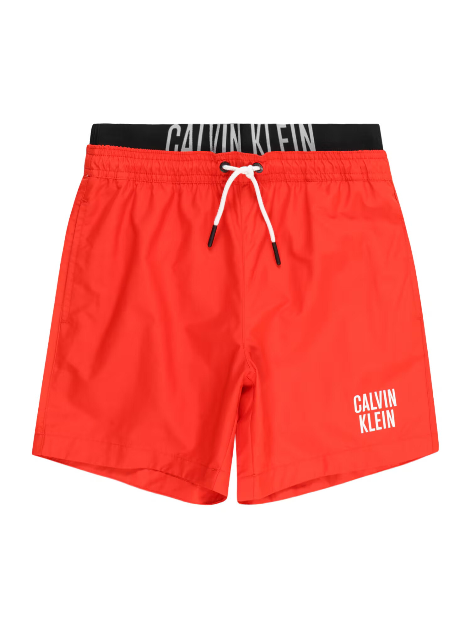 Calvin Klein Swimwear Șorturi de baie 'Intense Power' roșu / negru / alb - Pled.ro