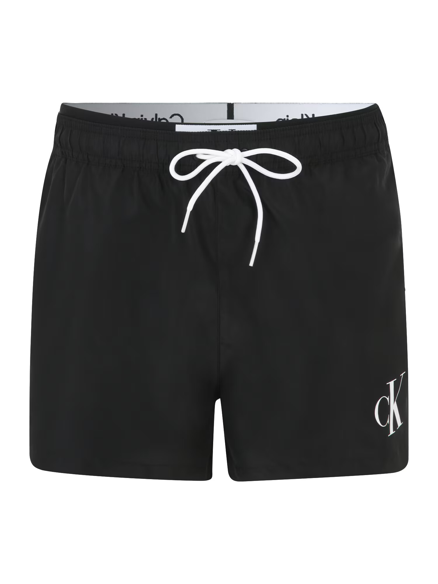 Calvin Klein Swimwear Șorturi de baie negru / alb - Pled.ro