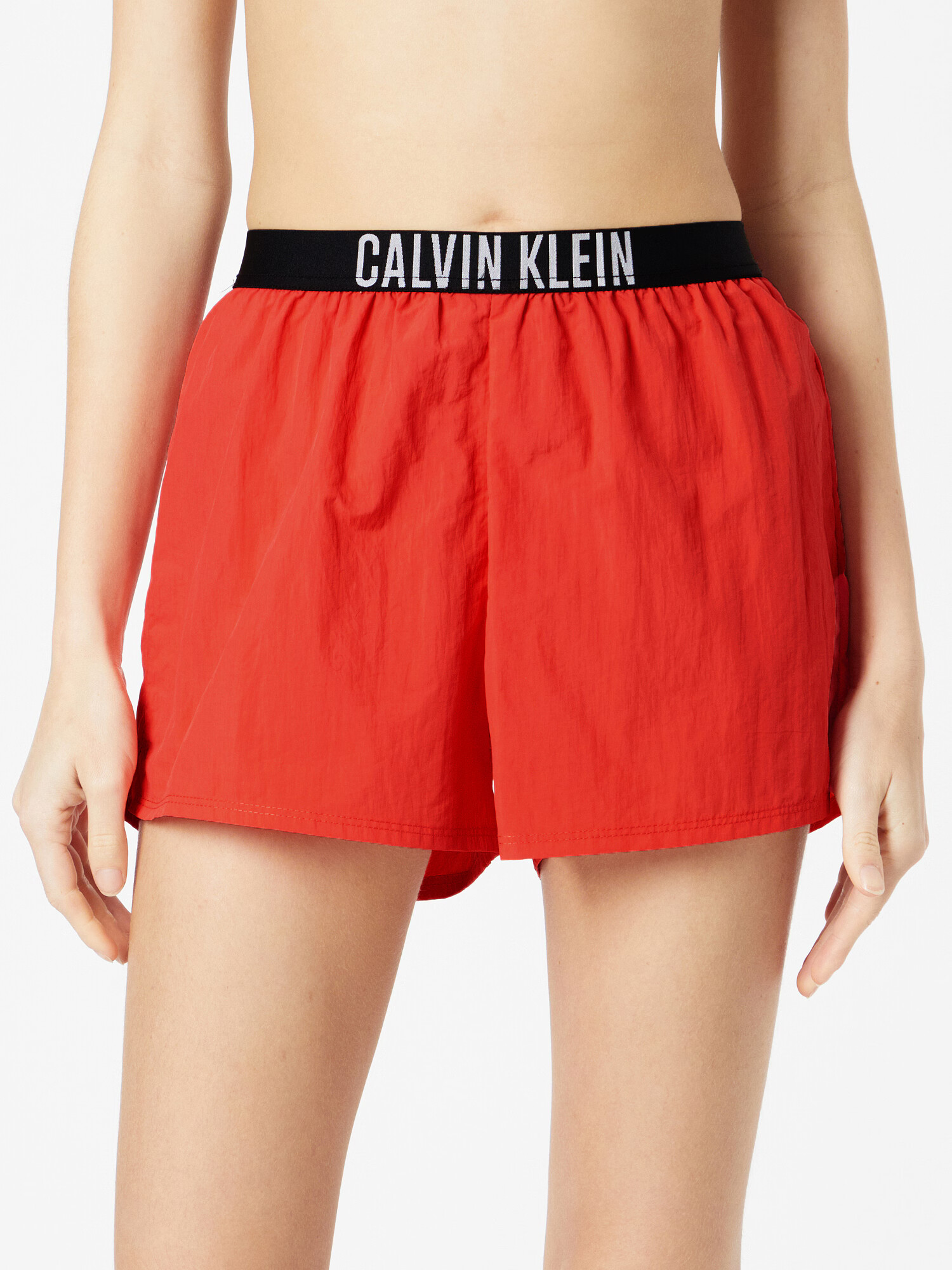 Calvin Klein Swimwear Șorturi de baie roșu / negru / alb - Pled.ro