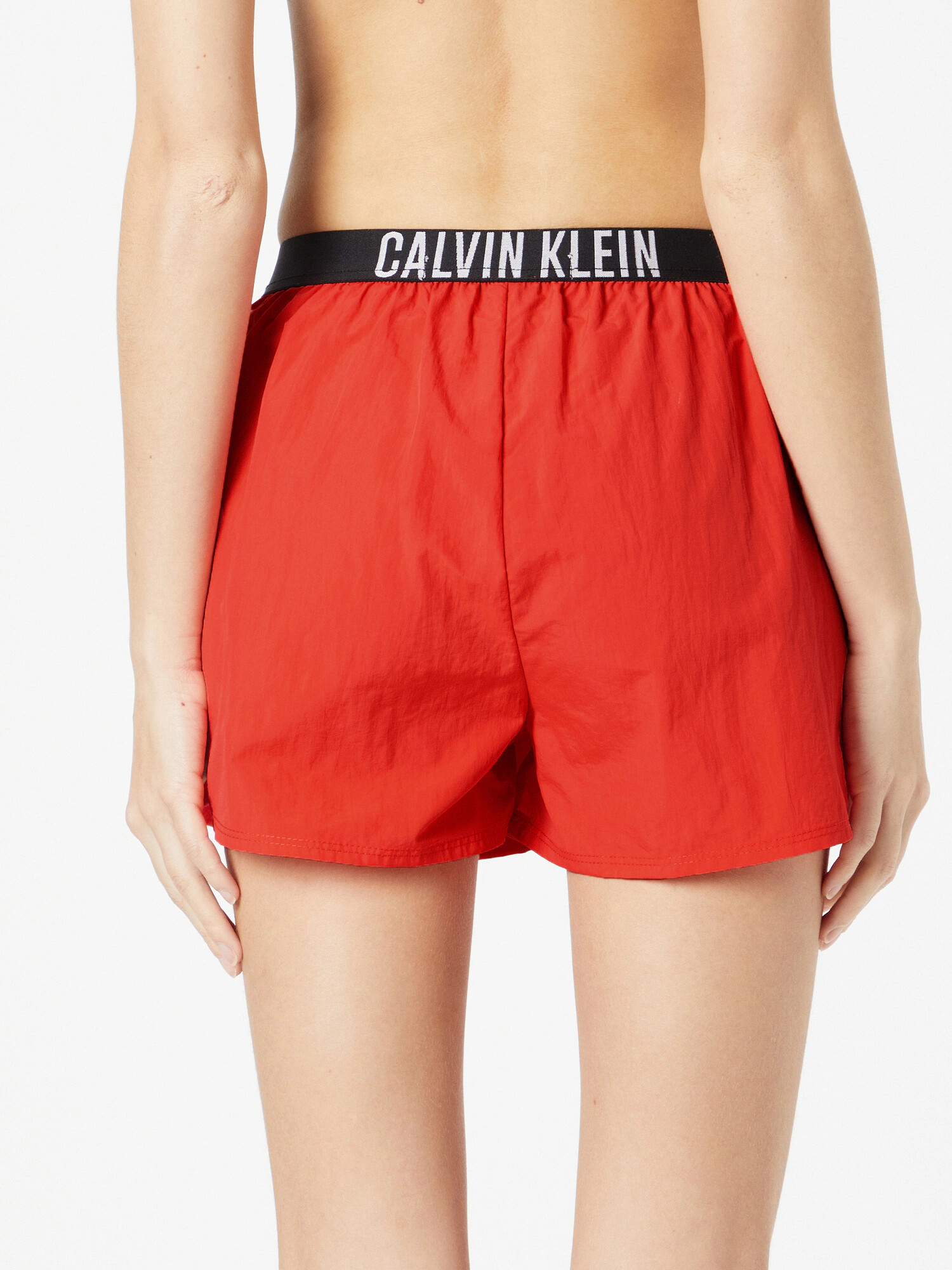 Calvin Klein Swimwear Șorturi de baie roșu / negru / alb - Pled.ro