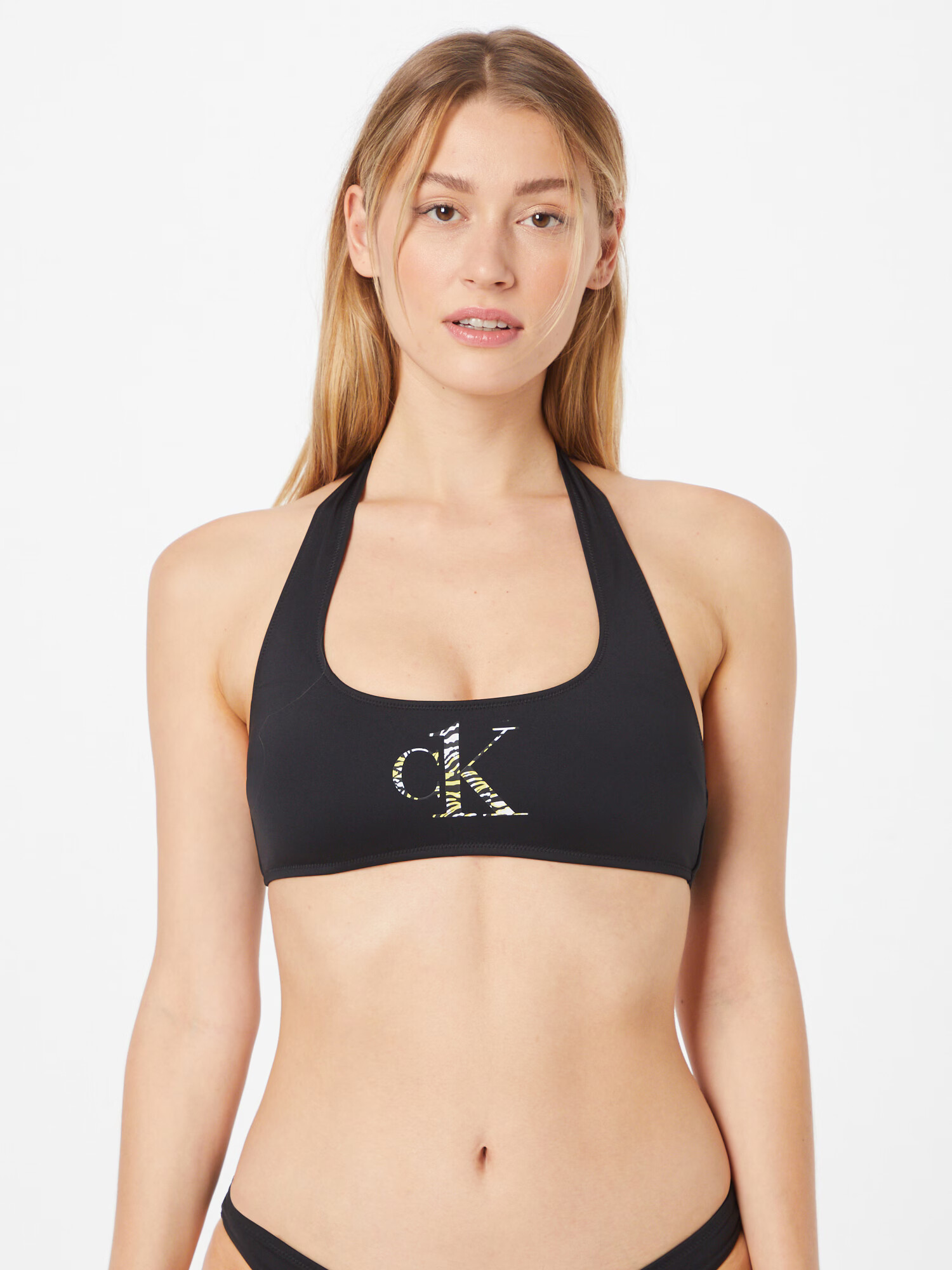 Calvin Klein Swimwear Sutien costum de baie galben / negru / alb - Pled.ro