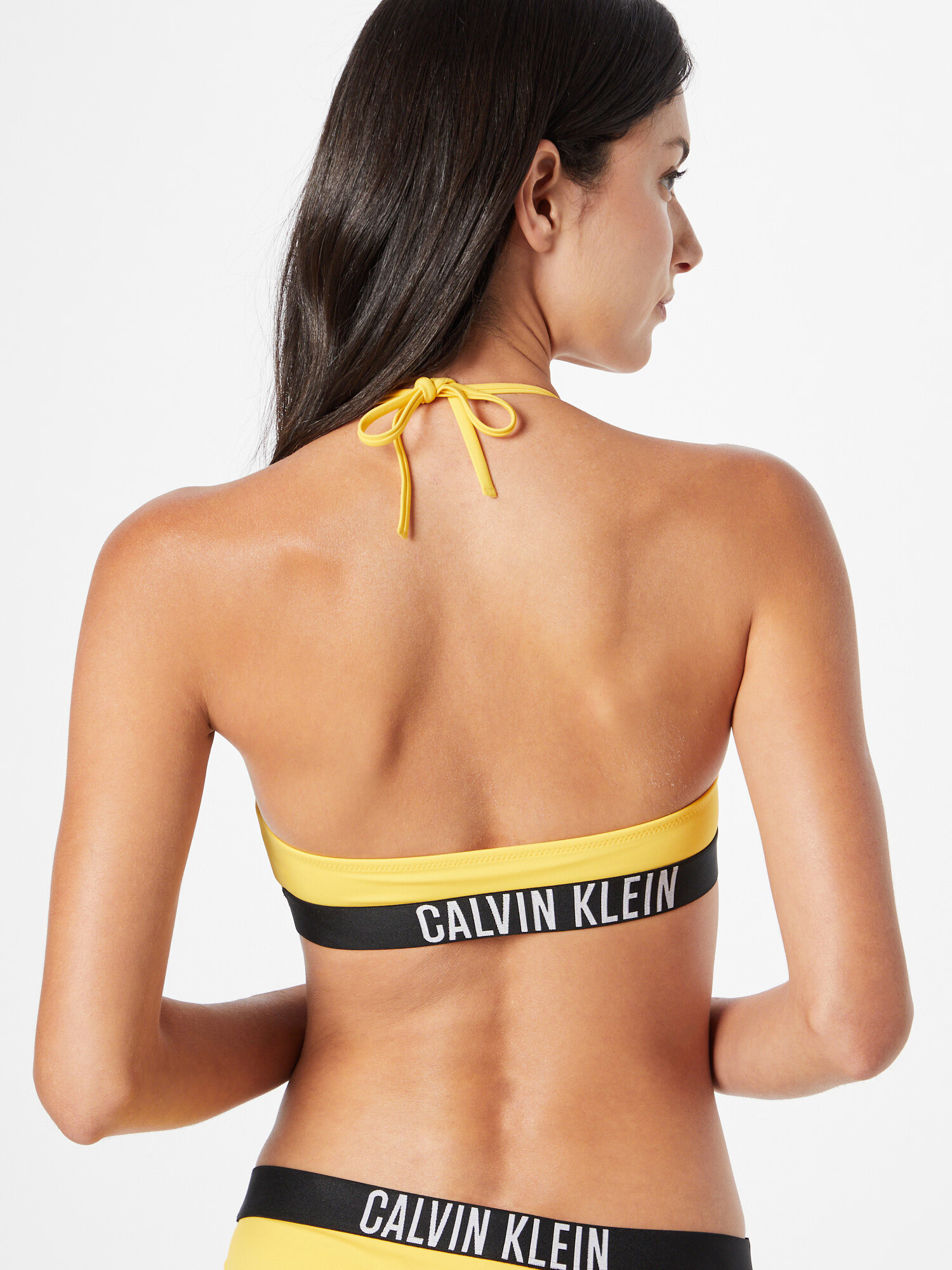 Calvin Klein Swimwear Sutien costum de baie galben / negru / alb - Pled.ro