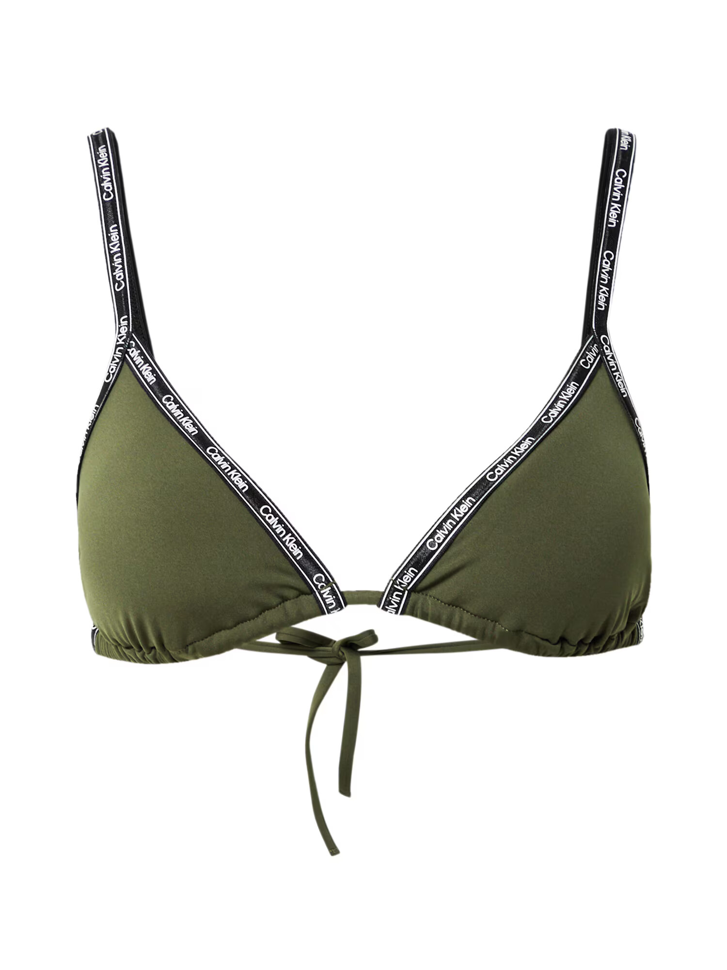 Calvin Klein Swimwear Sutien costum de baie verde / negru / alb - Pled.ro