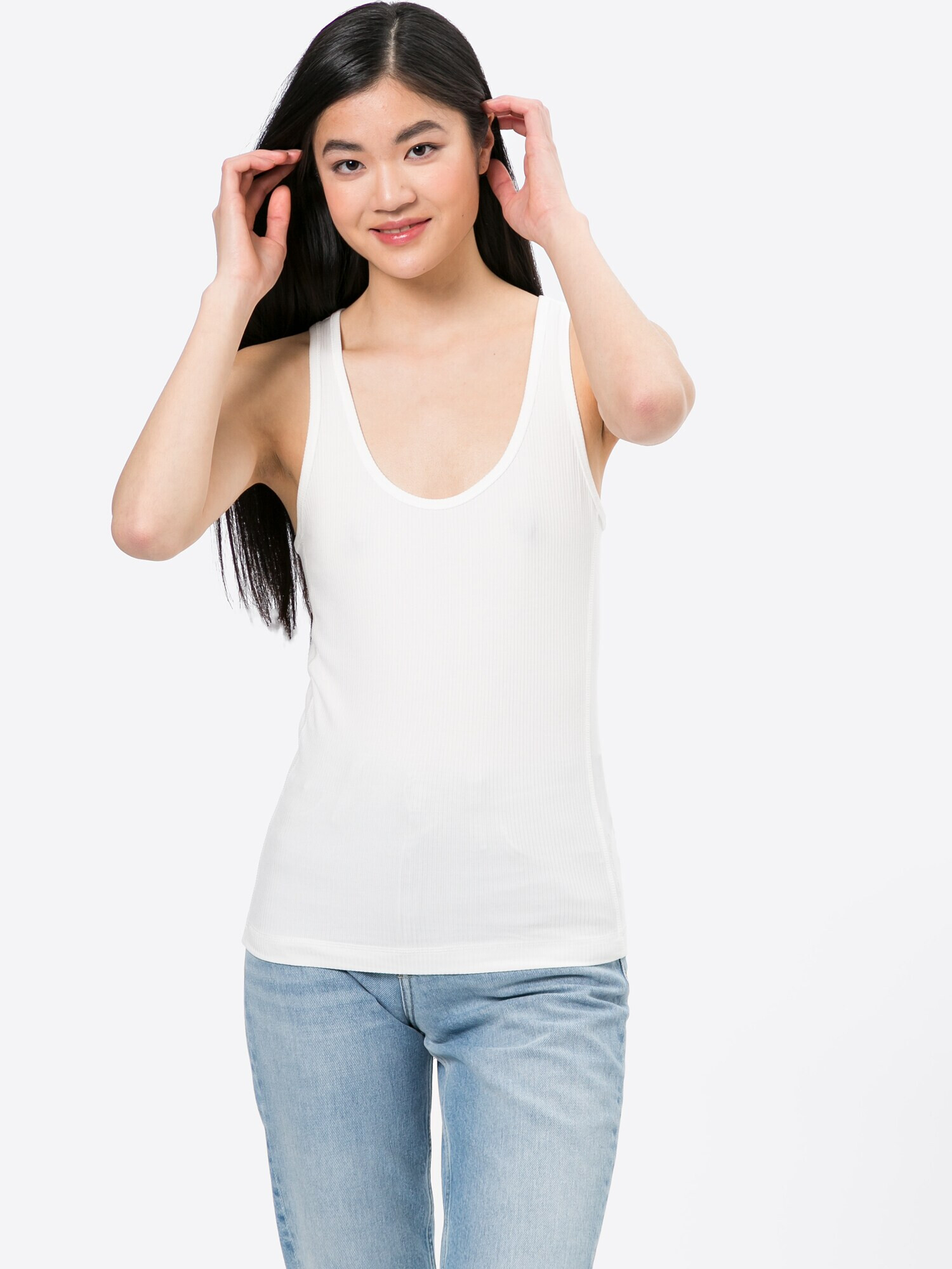 Calvin Klein Top alb - Pled.ro