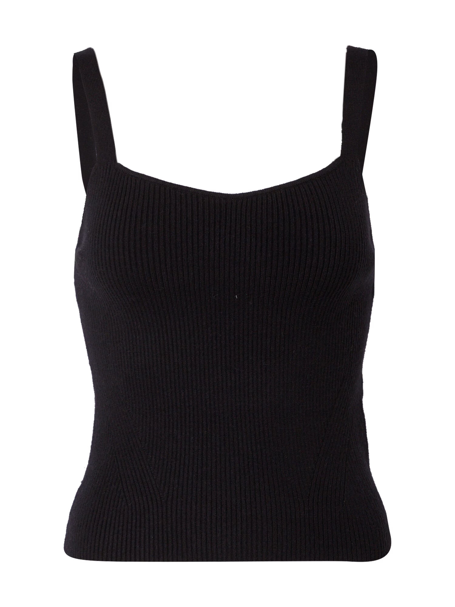 Calvin Klein Top brodat negru / alb - Pled.ro