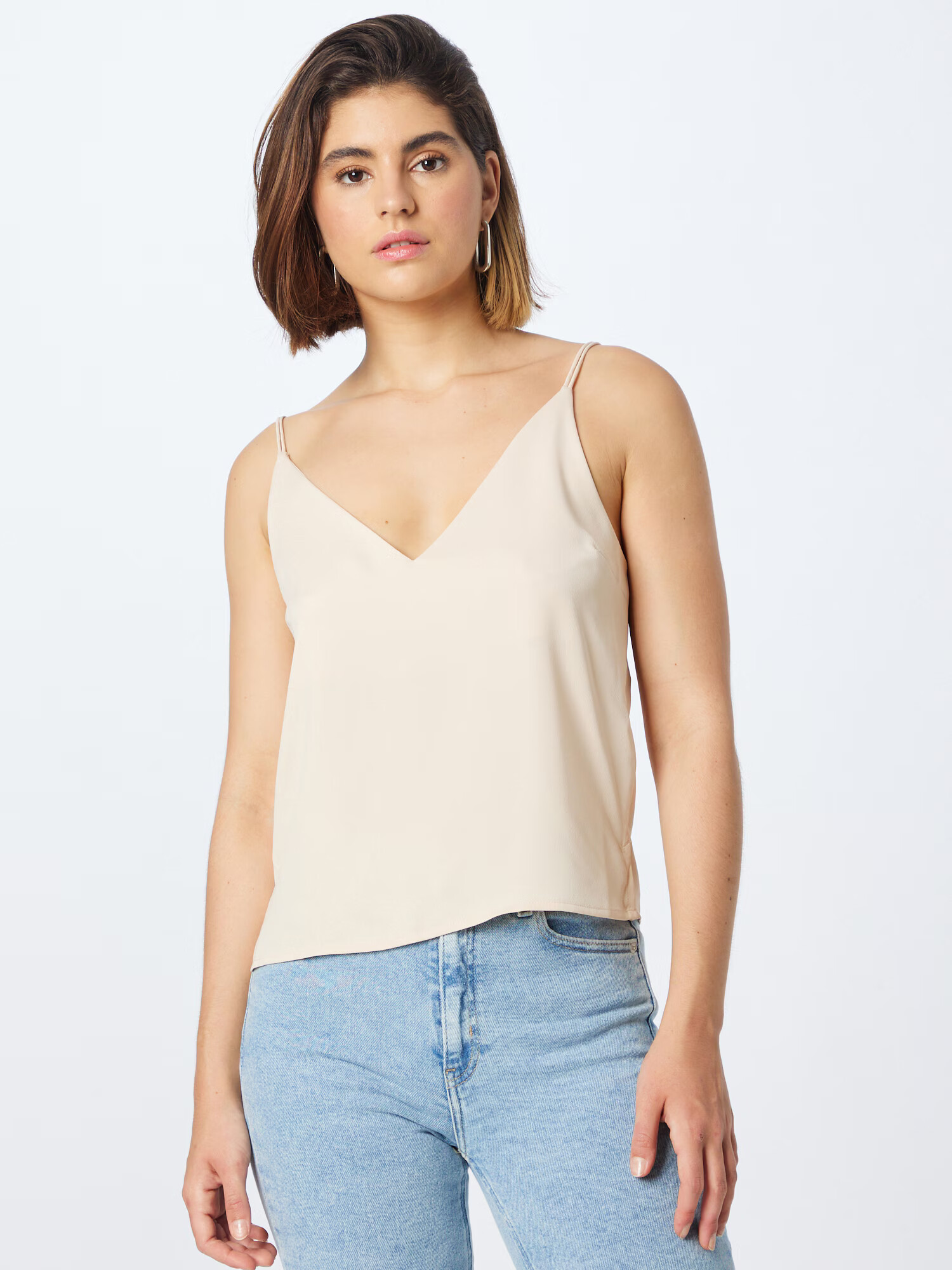 Calvin Klein Top culoarea pielii - Pled.ro