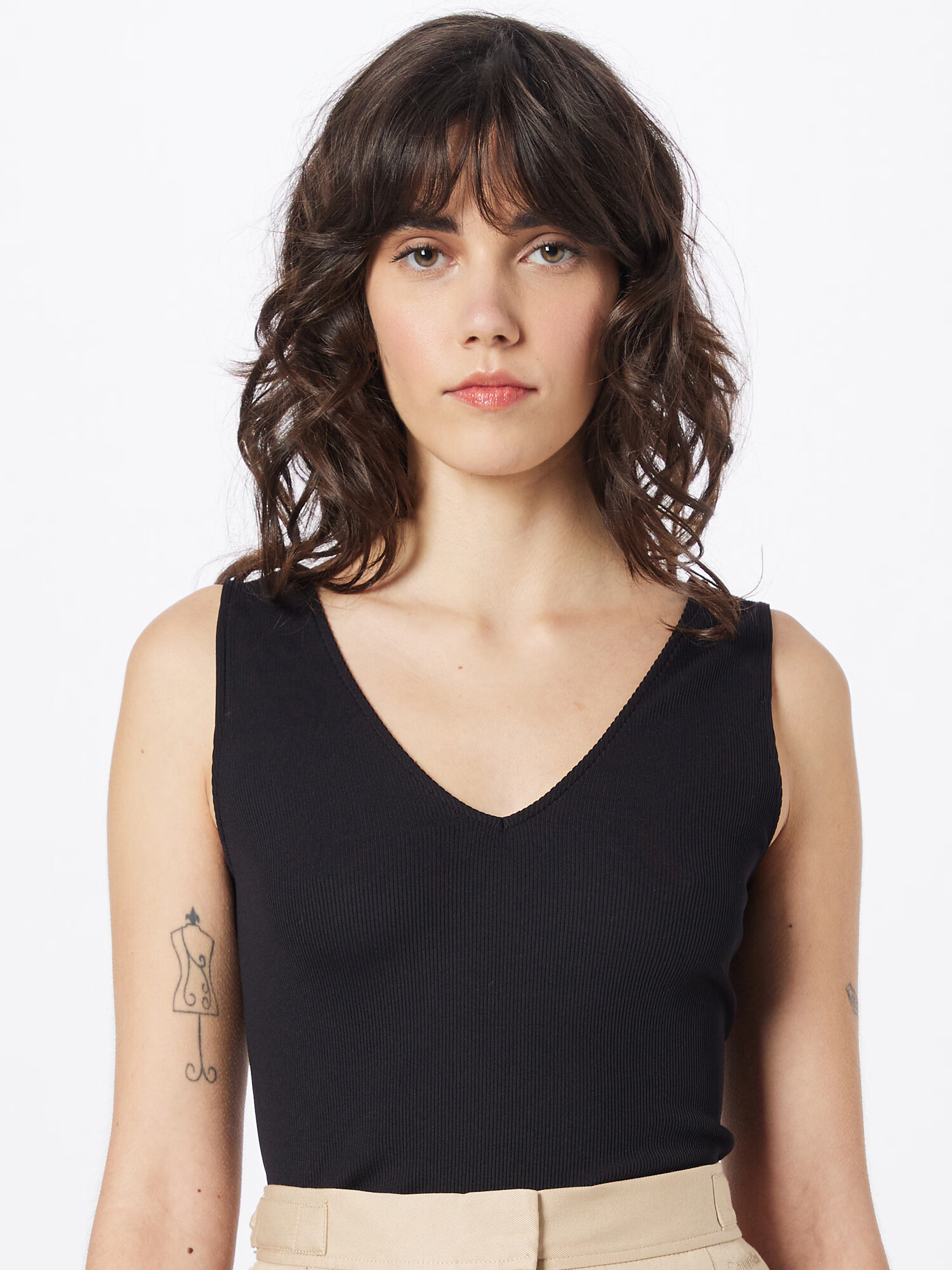 Calvin Klein Top negru - Pled.ro