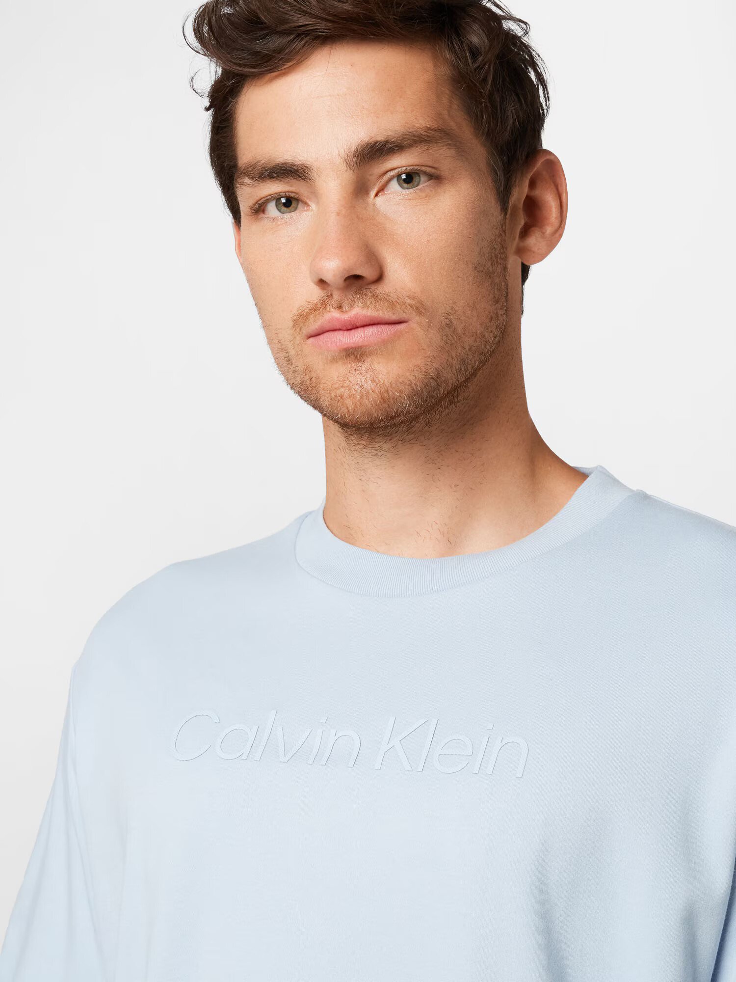 Calvin Klein Tricou albastru deschis - Pled.ro