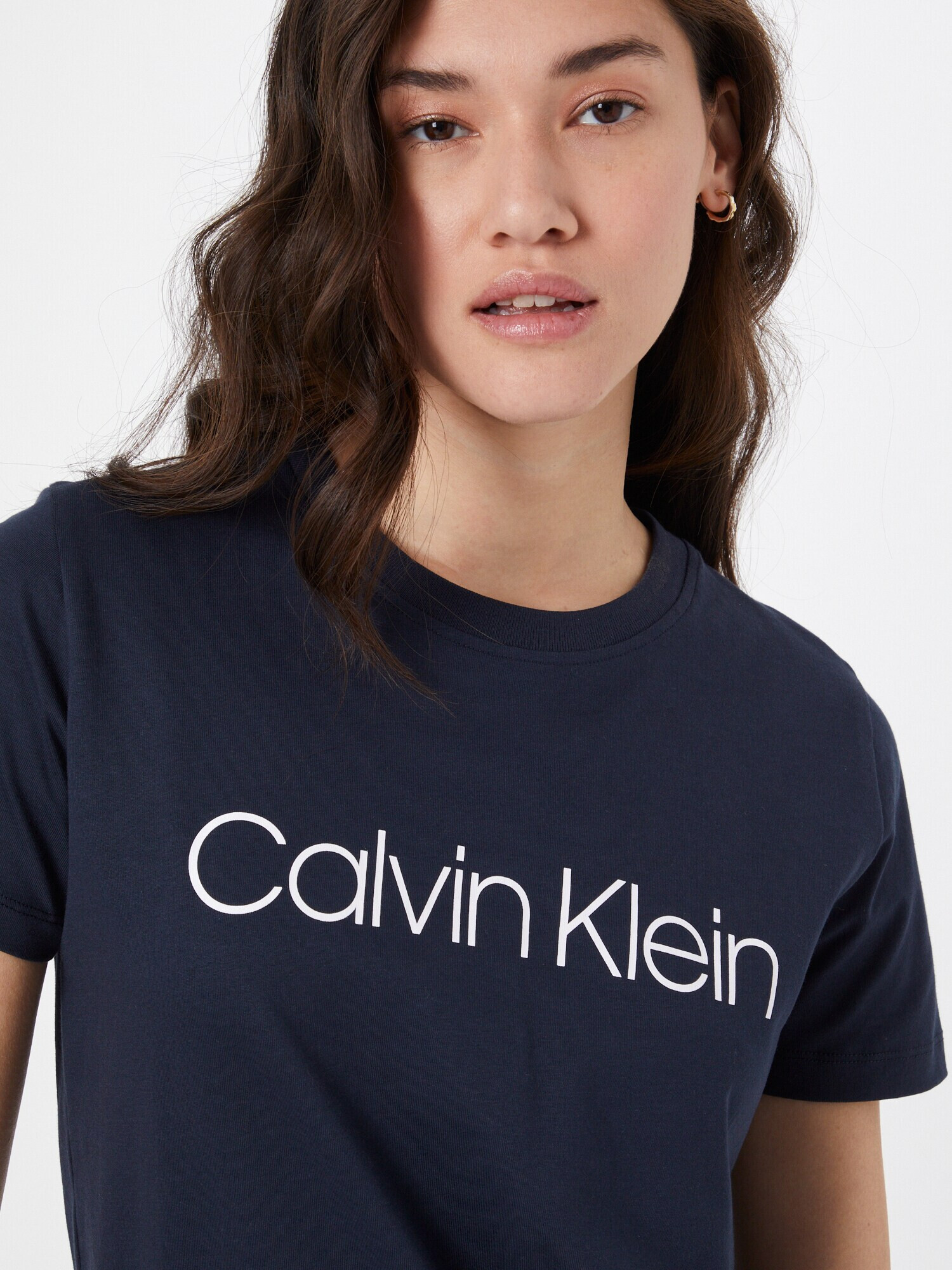 Calvin Klein Tricou albastru marin / alb - Pled.ro