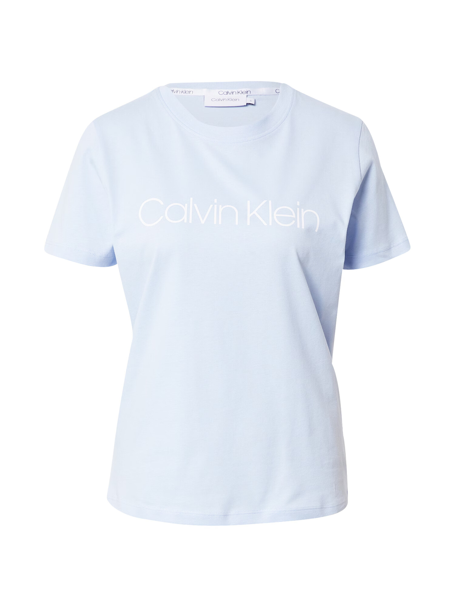 Calvin Klein Tricou albastru pastel / alb - Pled.ro