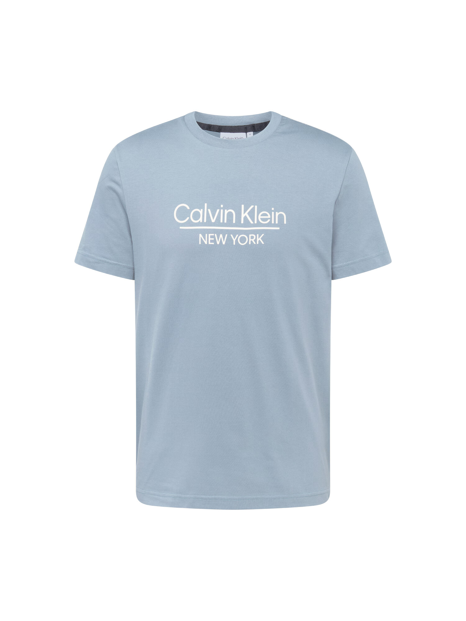 Calvin Klein Tricou albastru porumbel / alb - Pled.ro