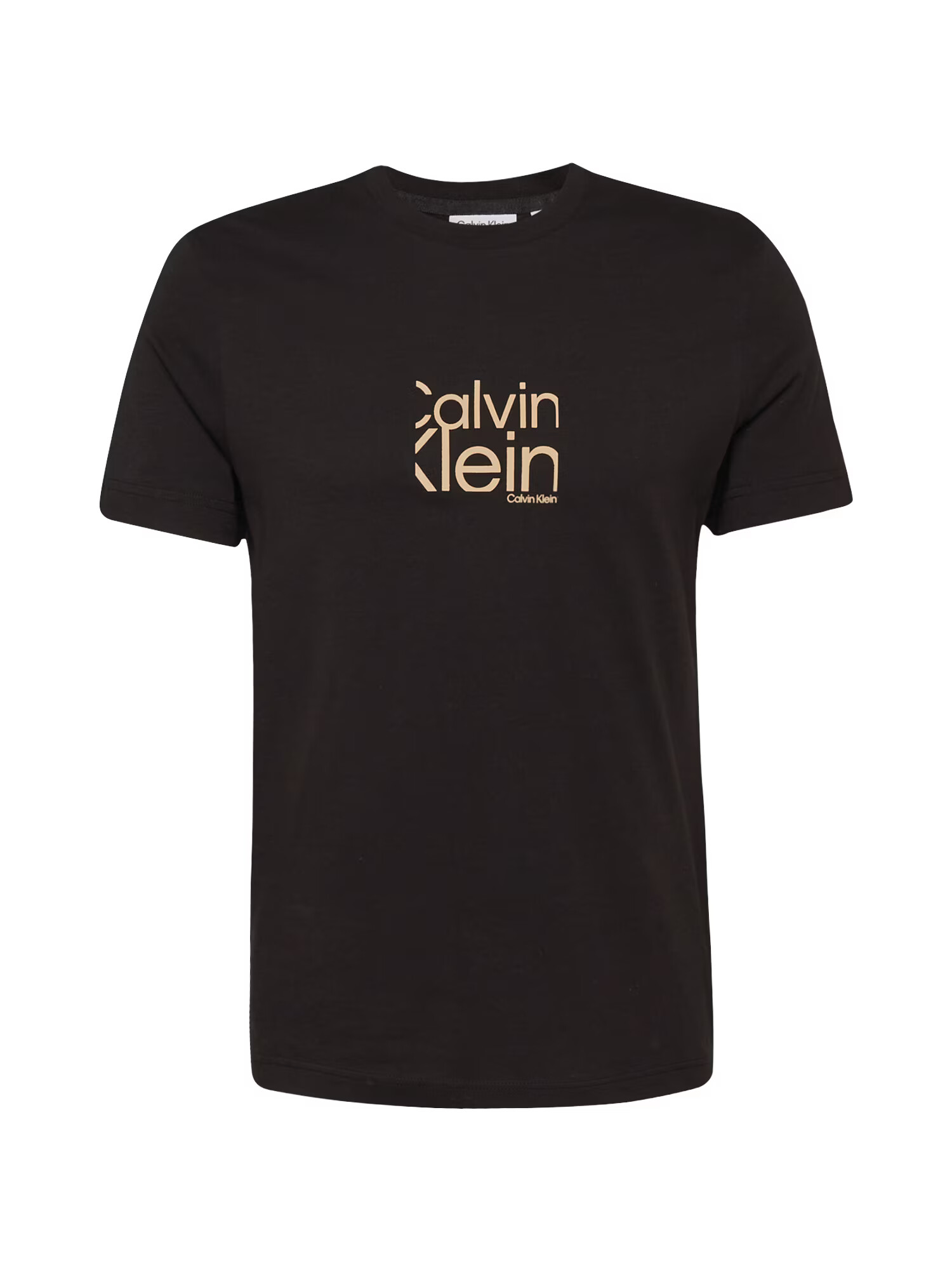 Calvin Klein Tricou bej / negru - Pled.ro