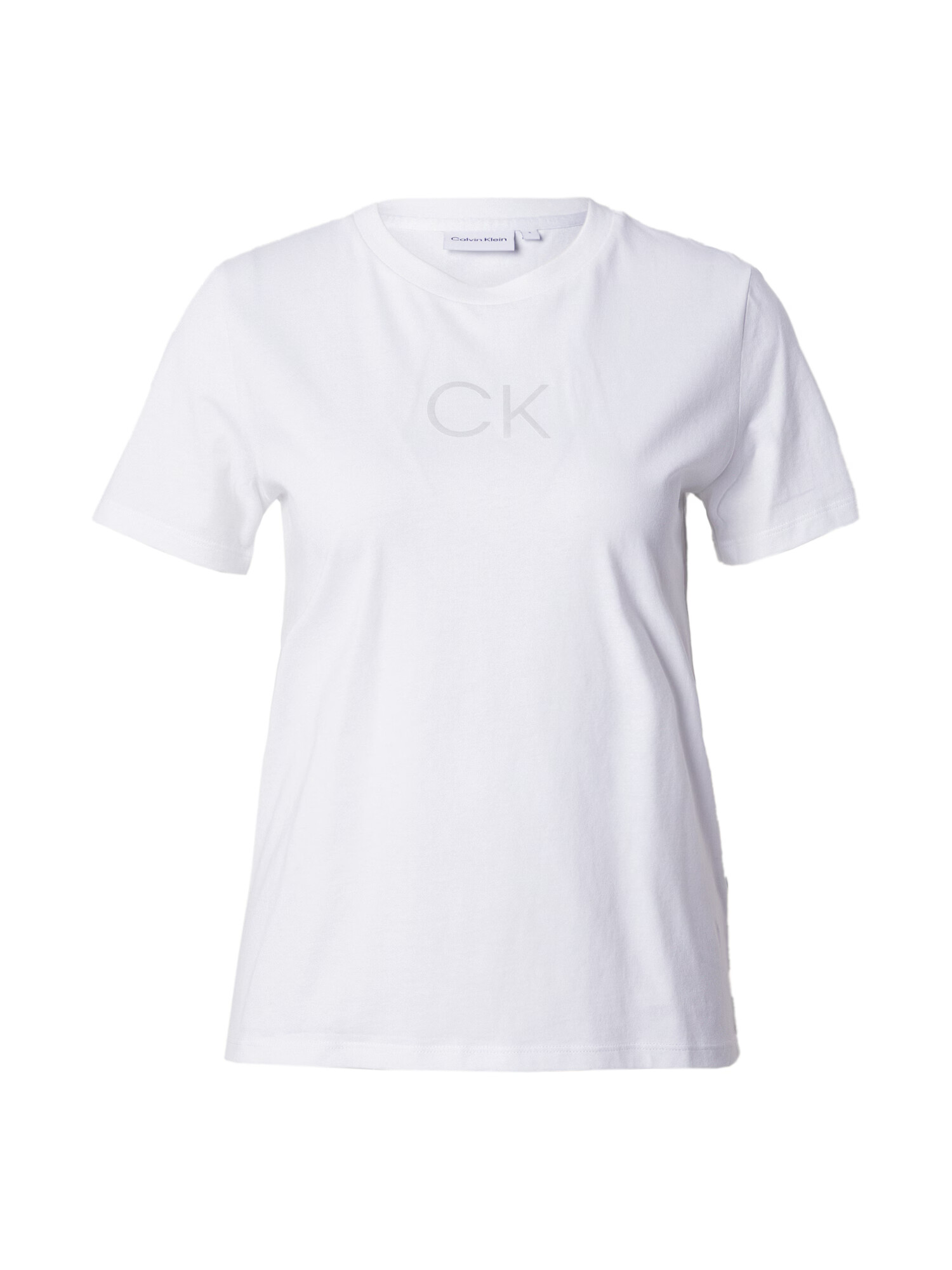 Calvin Klein Tricou gri / alb - Pled.ro