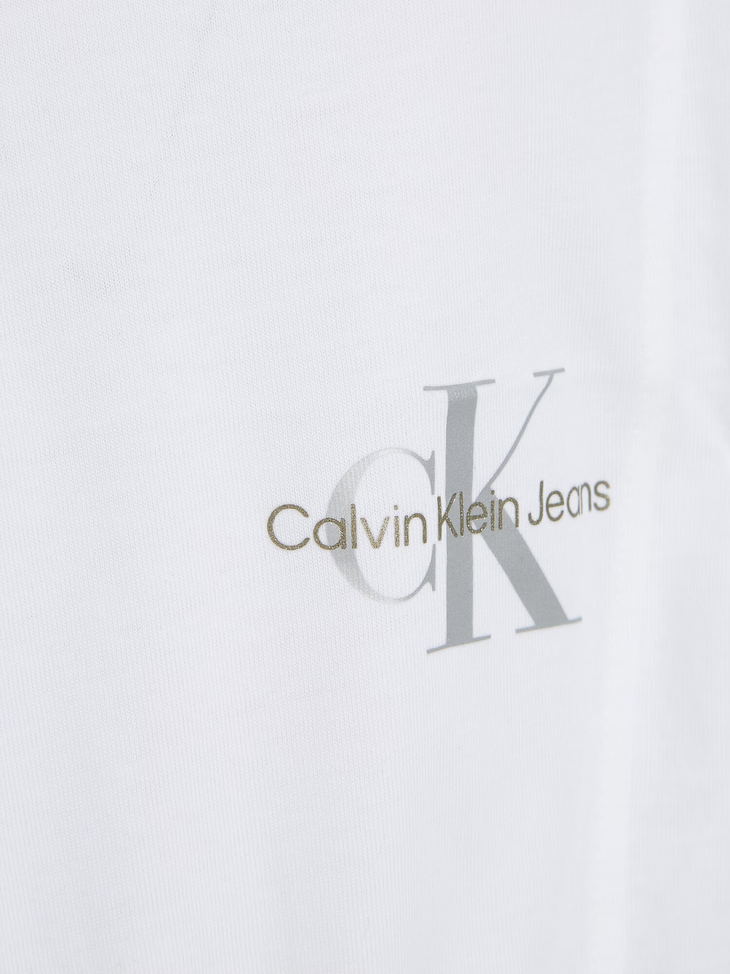 Calvin Klein Tricou gri argintiu / alb - Pled.ro