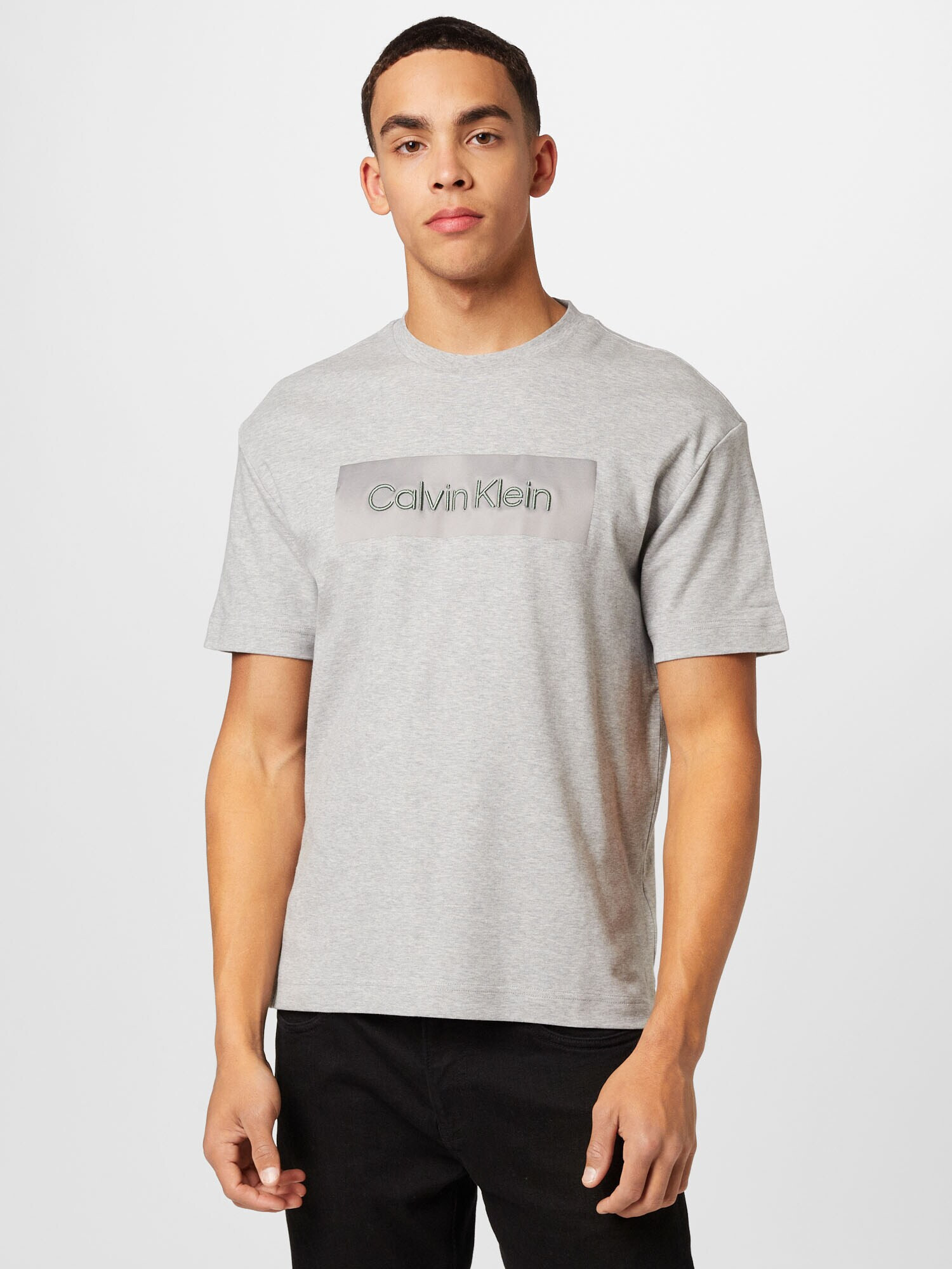 Calvin Klein Tricou gri argintiu / gri deschis - Pled.ro