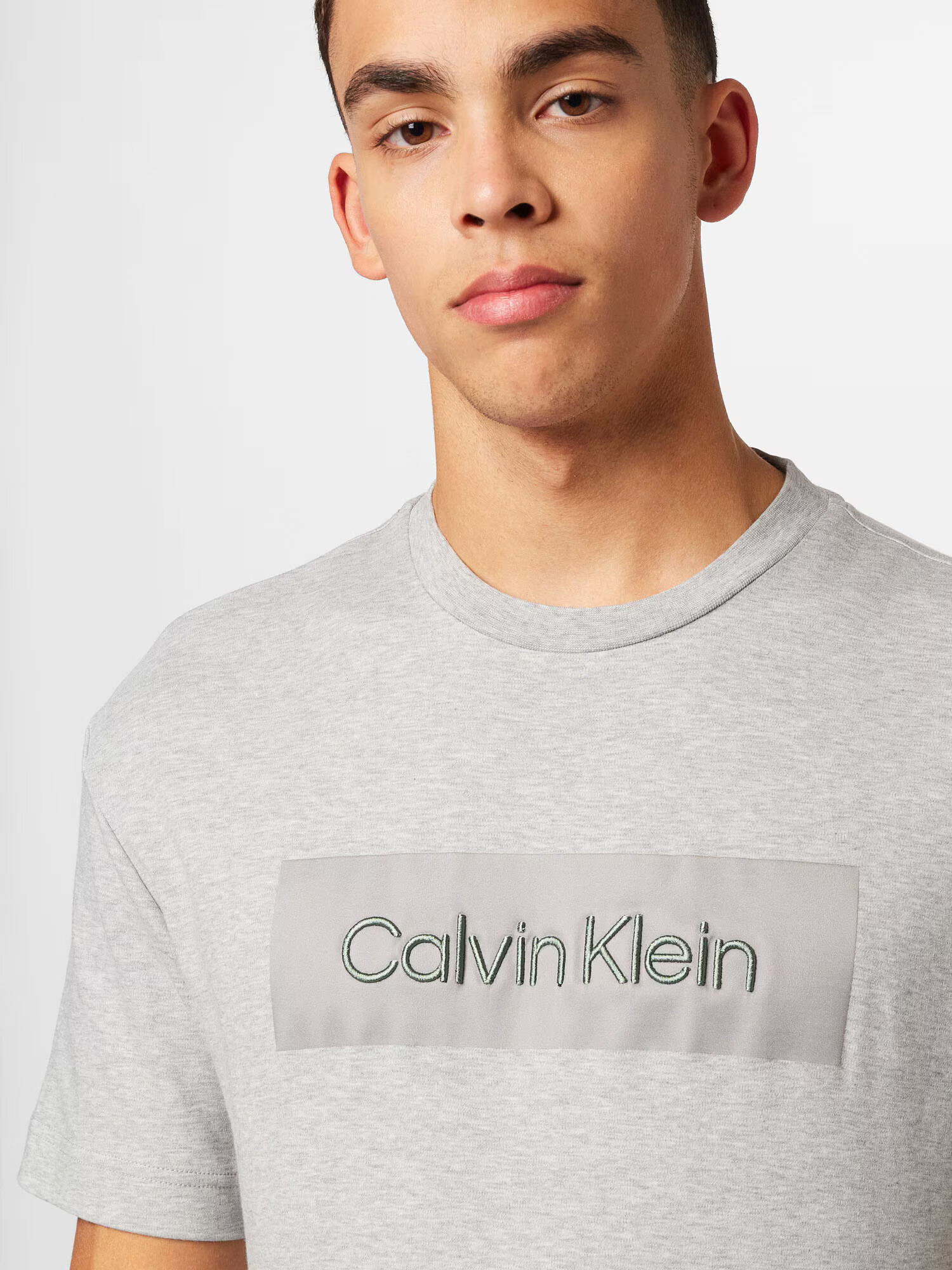 Calvin Klein Tricou gri argintiu / gri deschis - Pled.ro