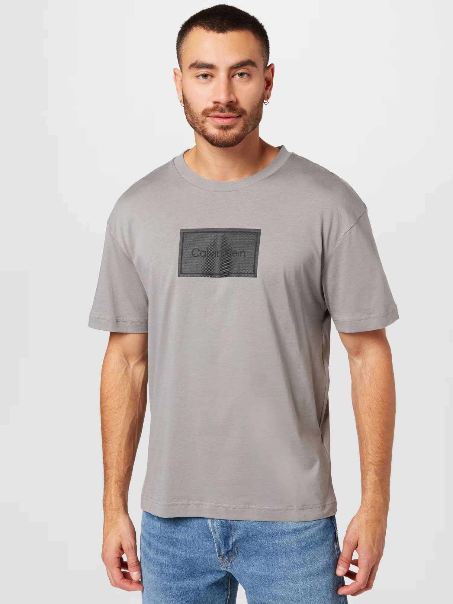 Calvin Klein Tricou gri / gri metalic - Pled.ro