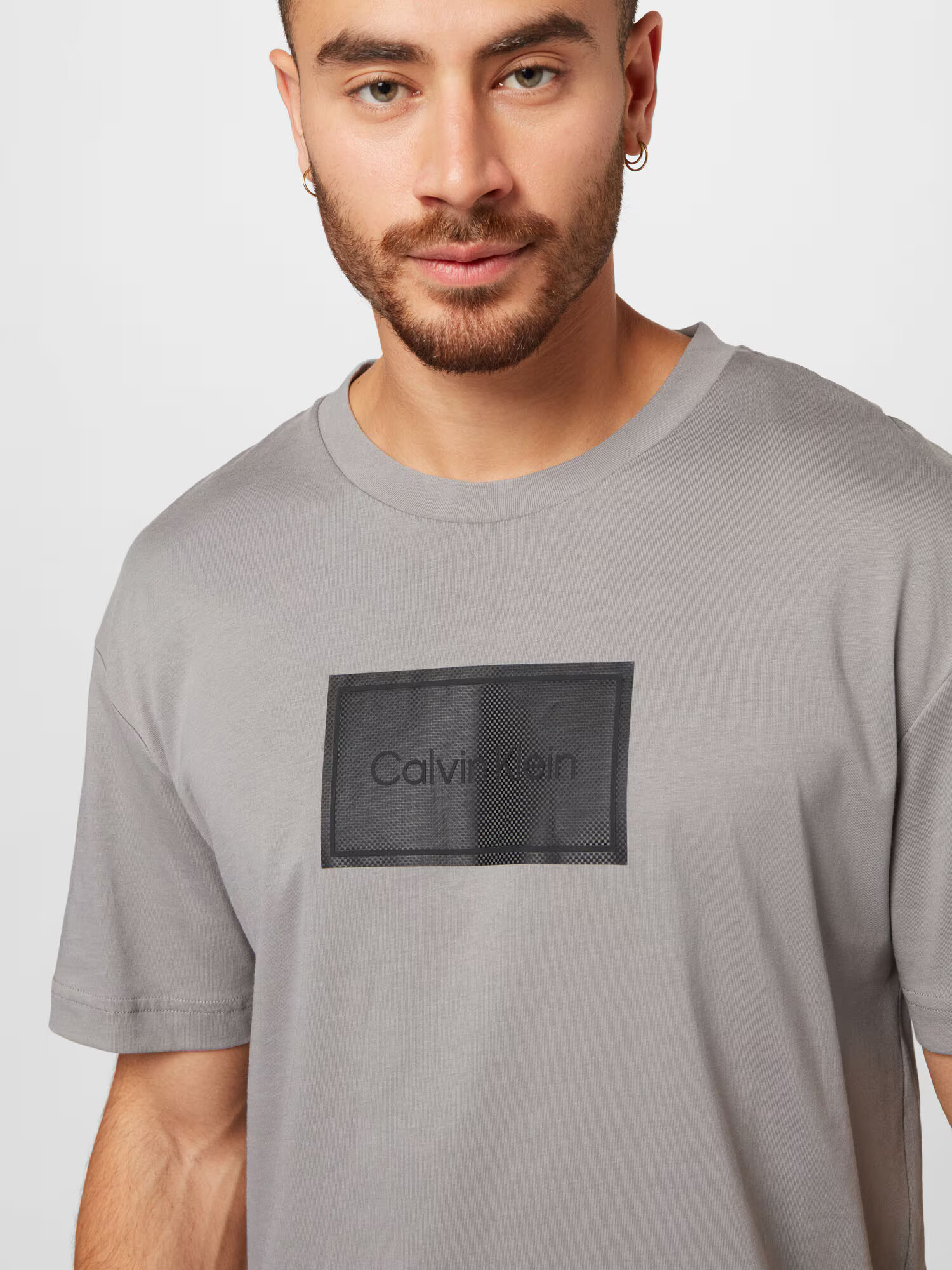 Calvin Klein Tricou gri / gri metalic - Pled.ro