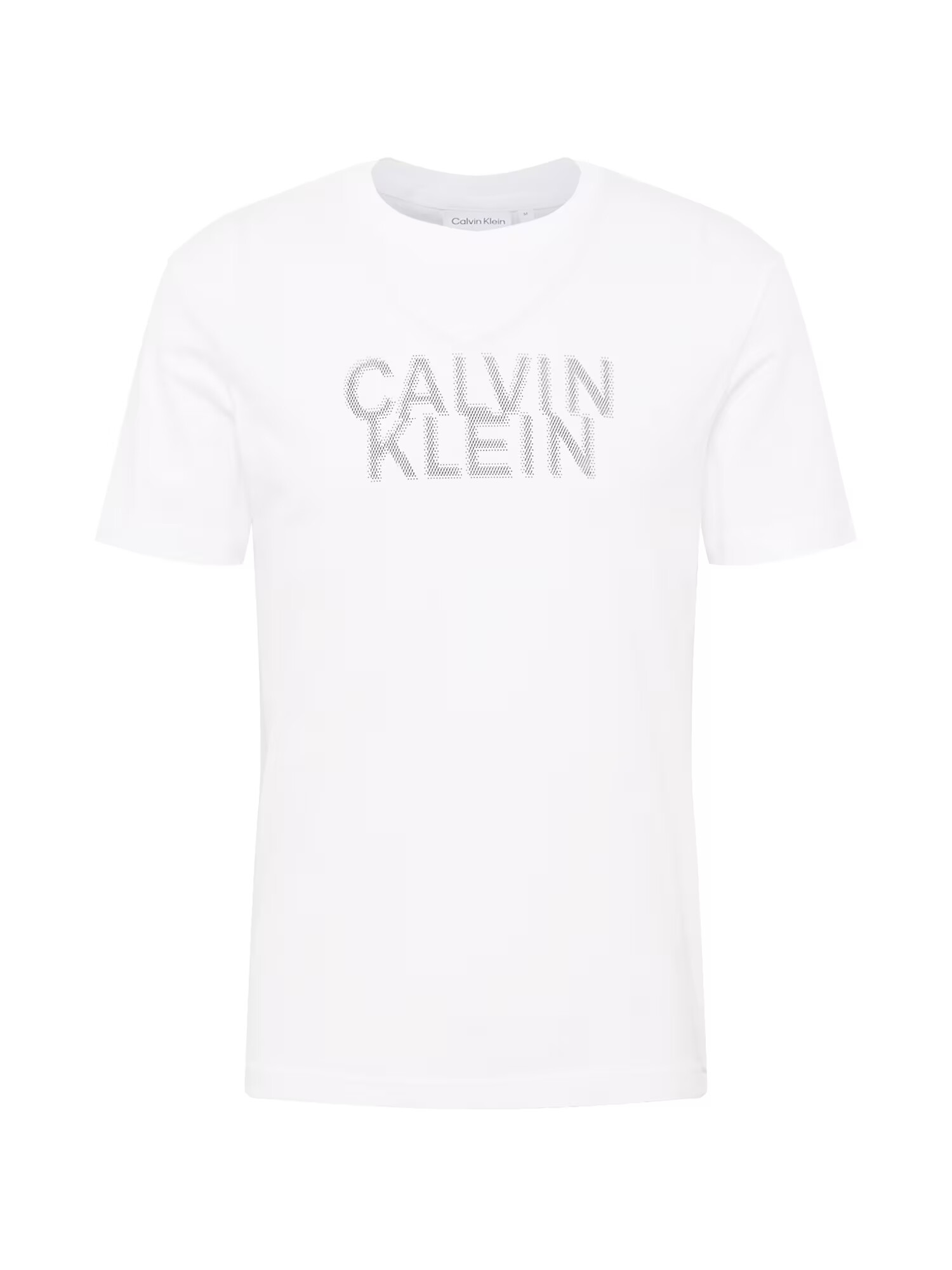 Calvin Klein Tricou gri metalic / alb - Pled.ro