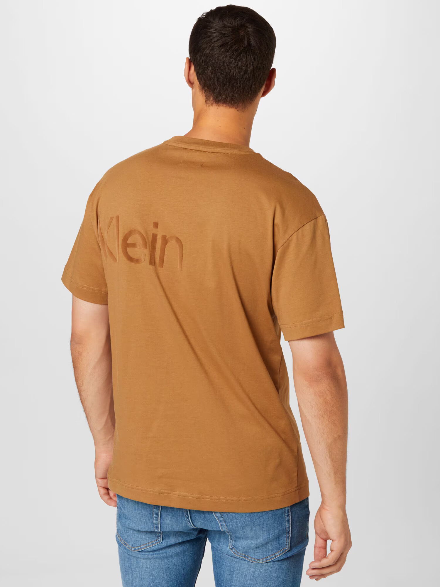 Calvin Klein Tricou maro cămilă - Pled.ro