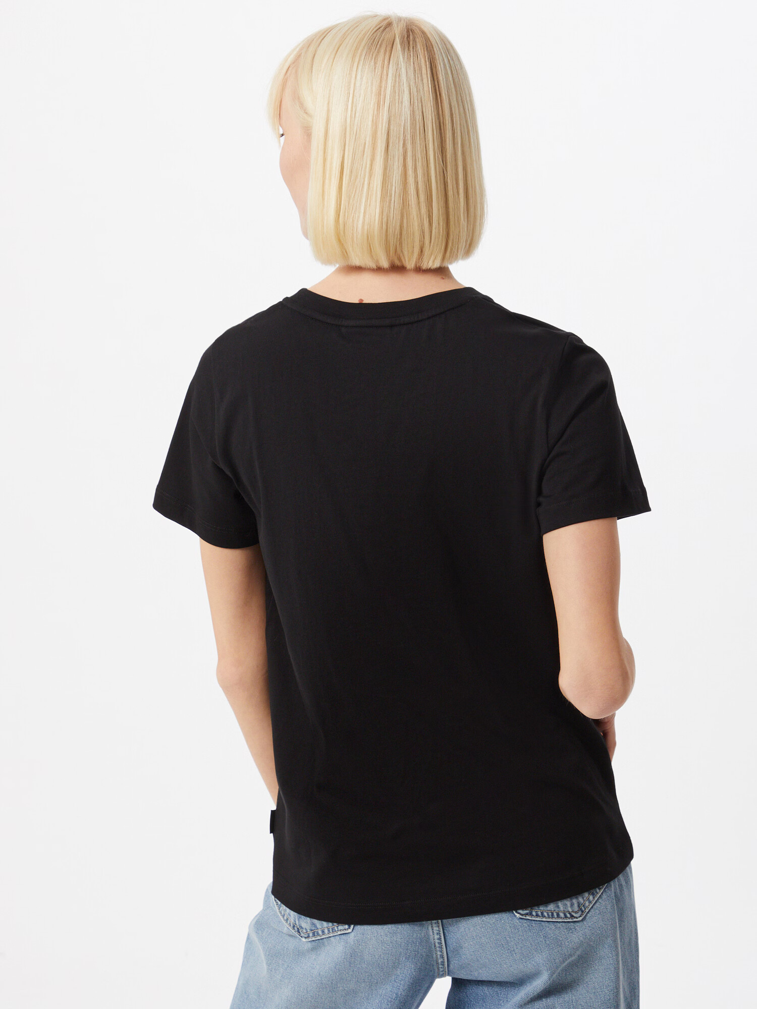 Calvin Klein Tricou negru / alb - Pled.ro