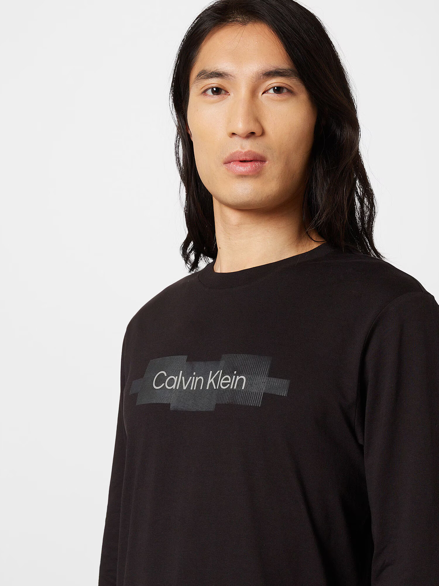 Calvin Klein Tricou negru / alb - Pled.ro