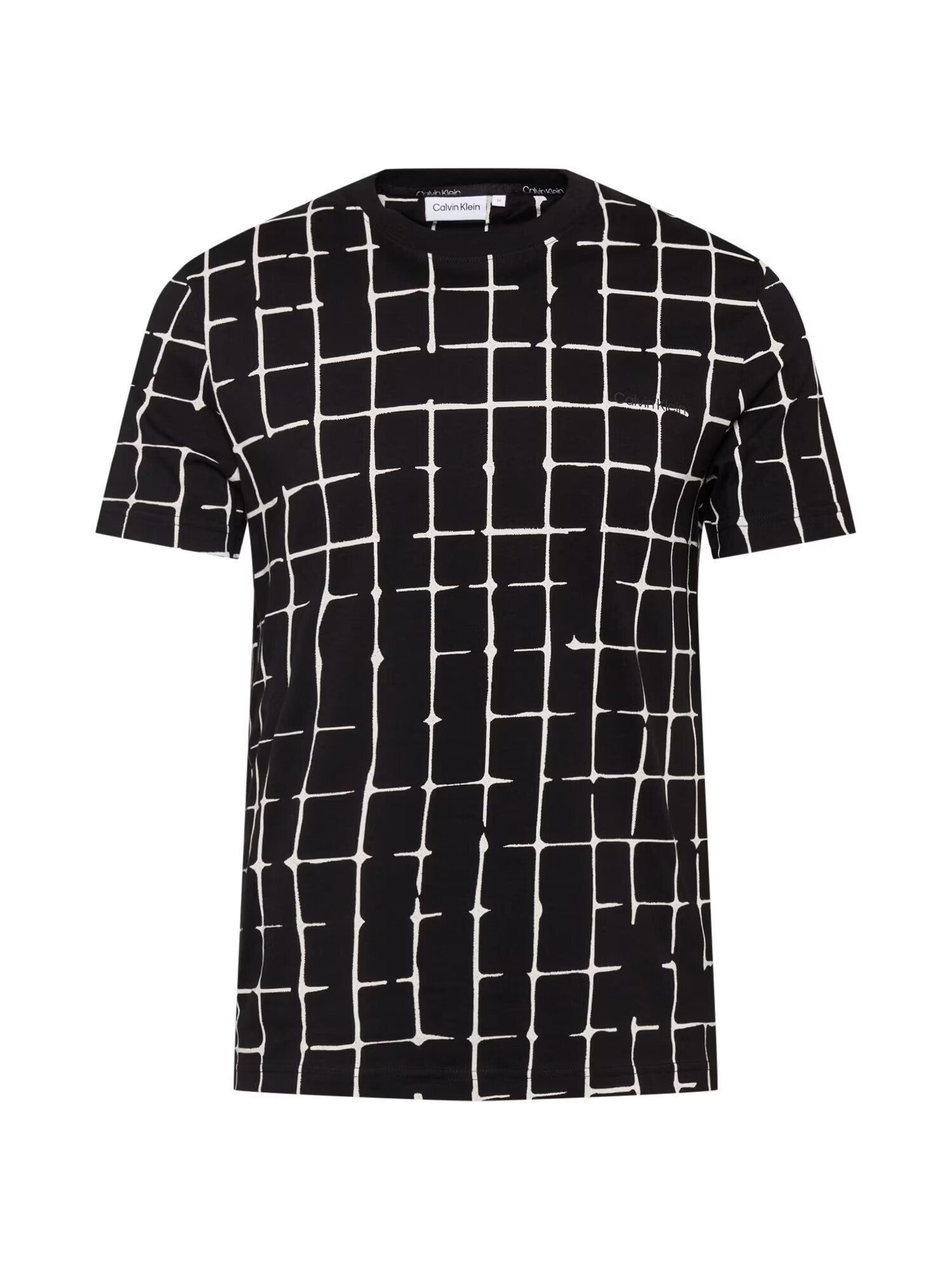 Calvin Klein Tricou negru / alb - Pled.ro