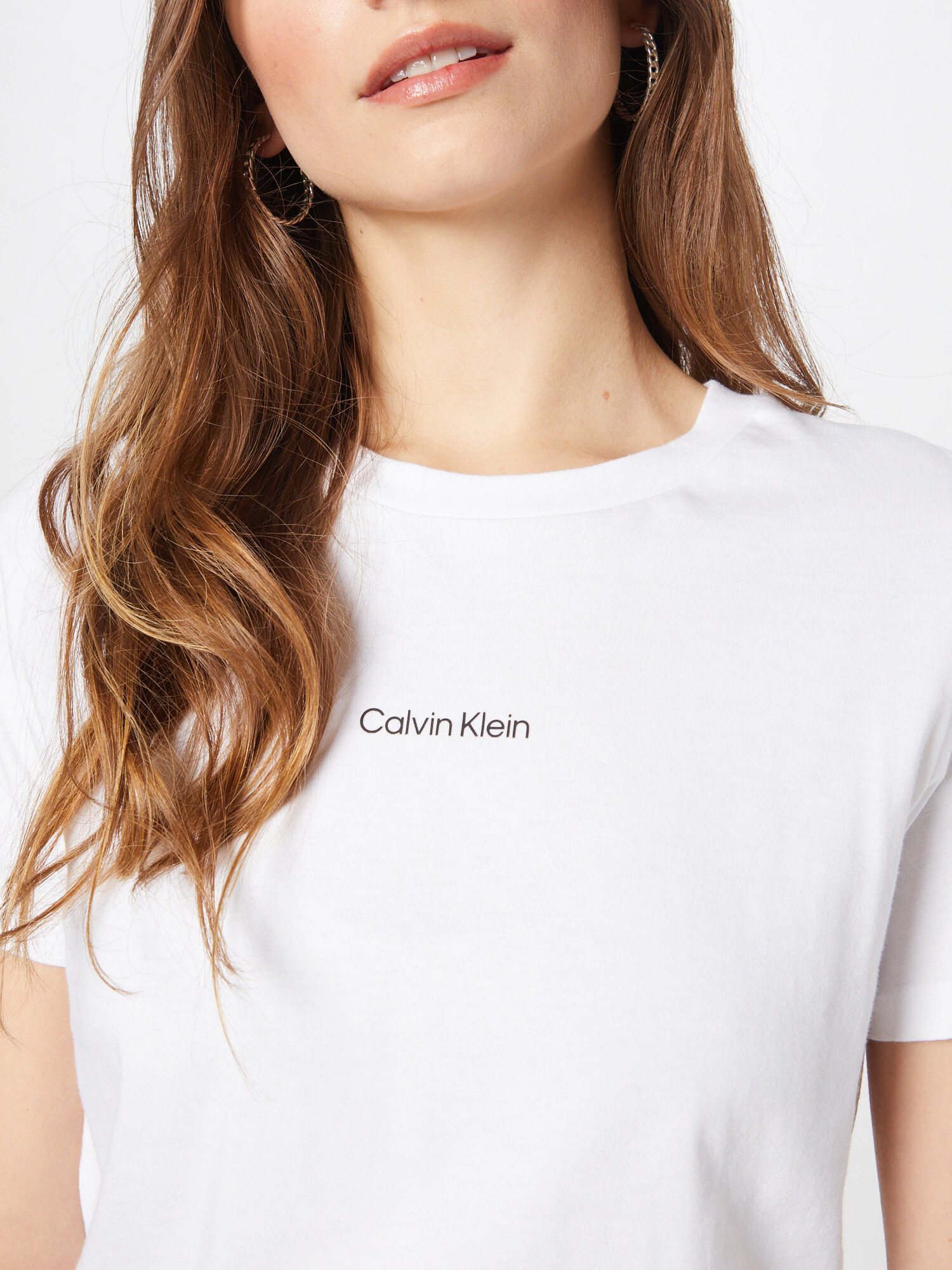 Calvin Klein Tricou negru / alb - Pled.ro