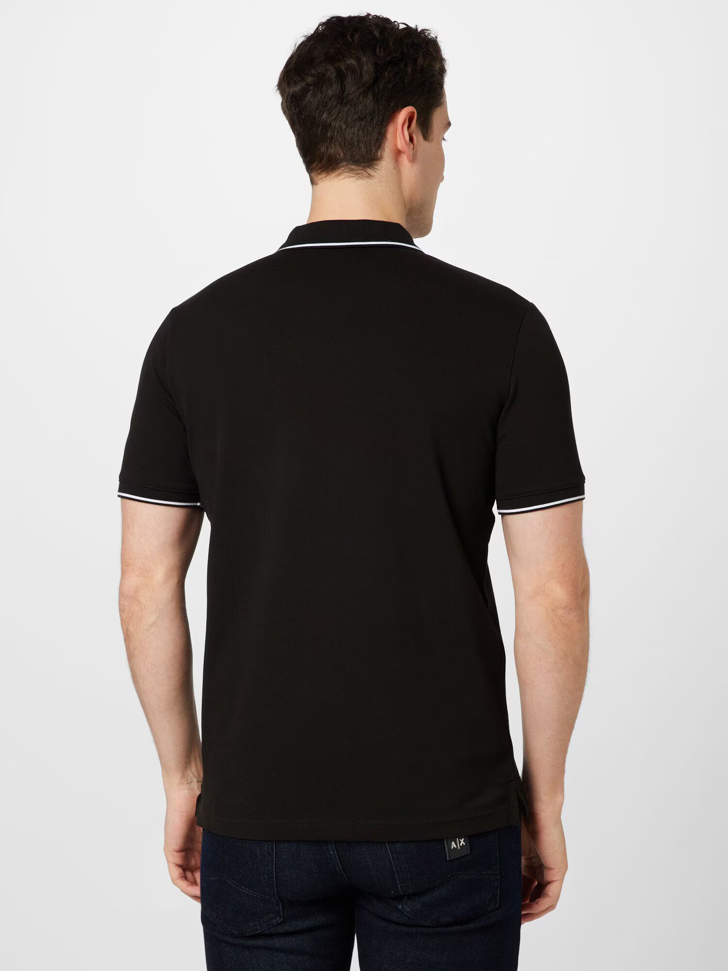 Calvin Klein Tricou negru / alb - Pled.ro